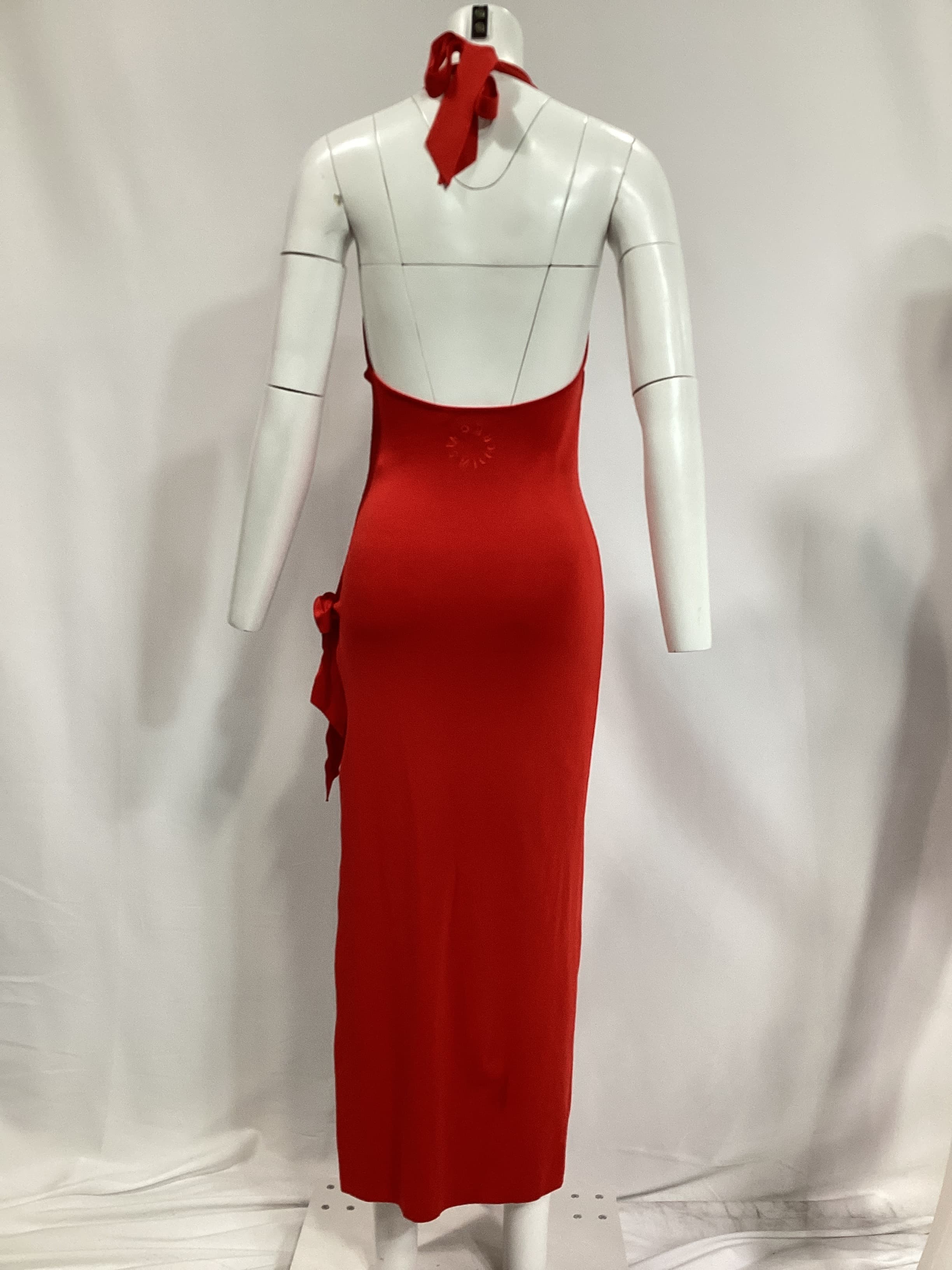 Junjo Knit Dress In Retro Red - Image 4