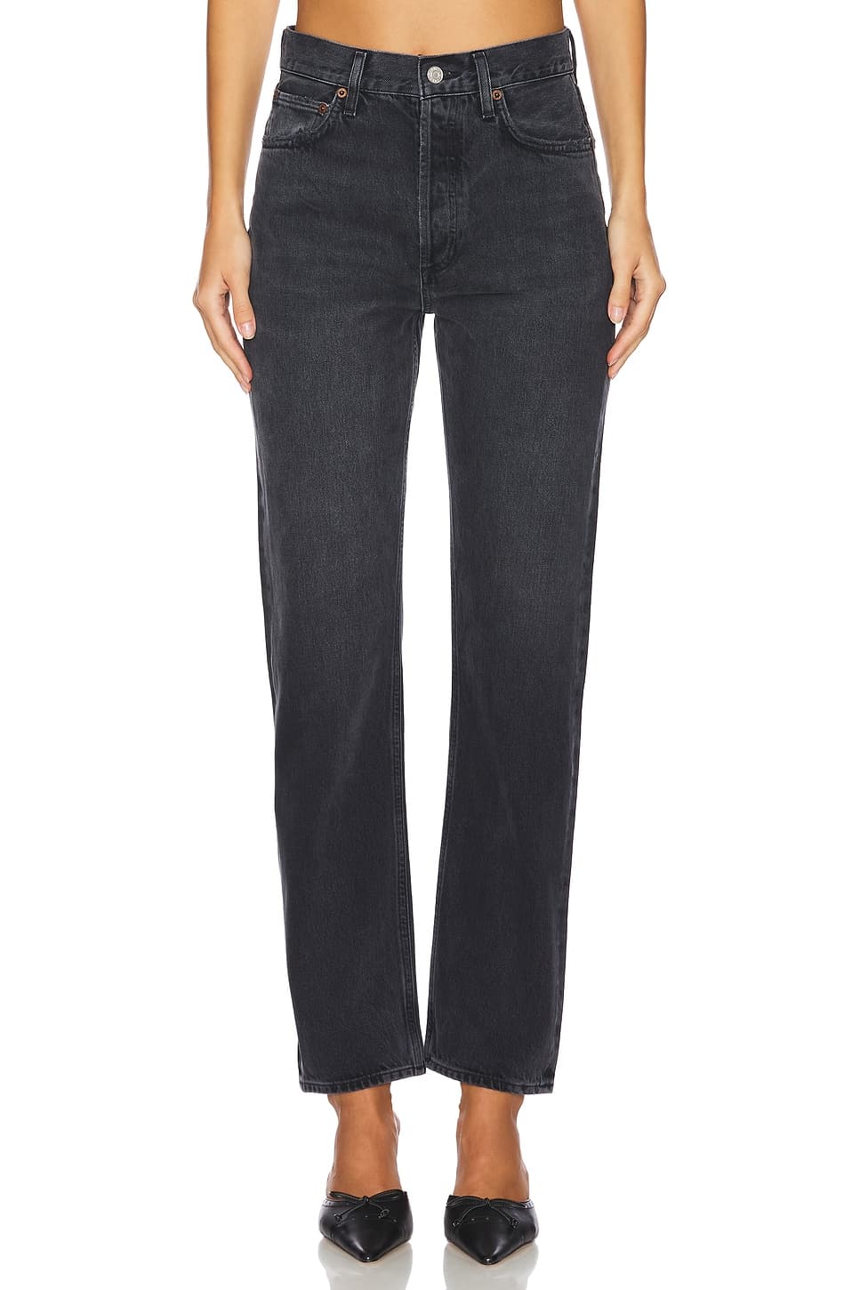 90's Pinch Waist High Rise Straight - Image 1