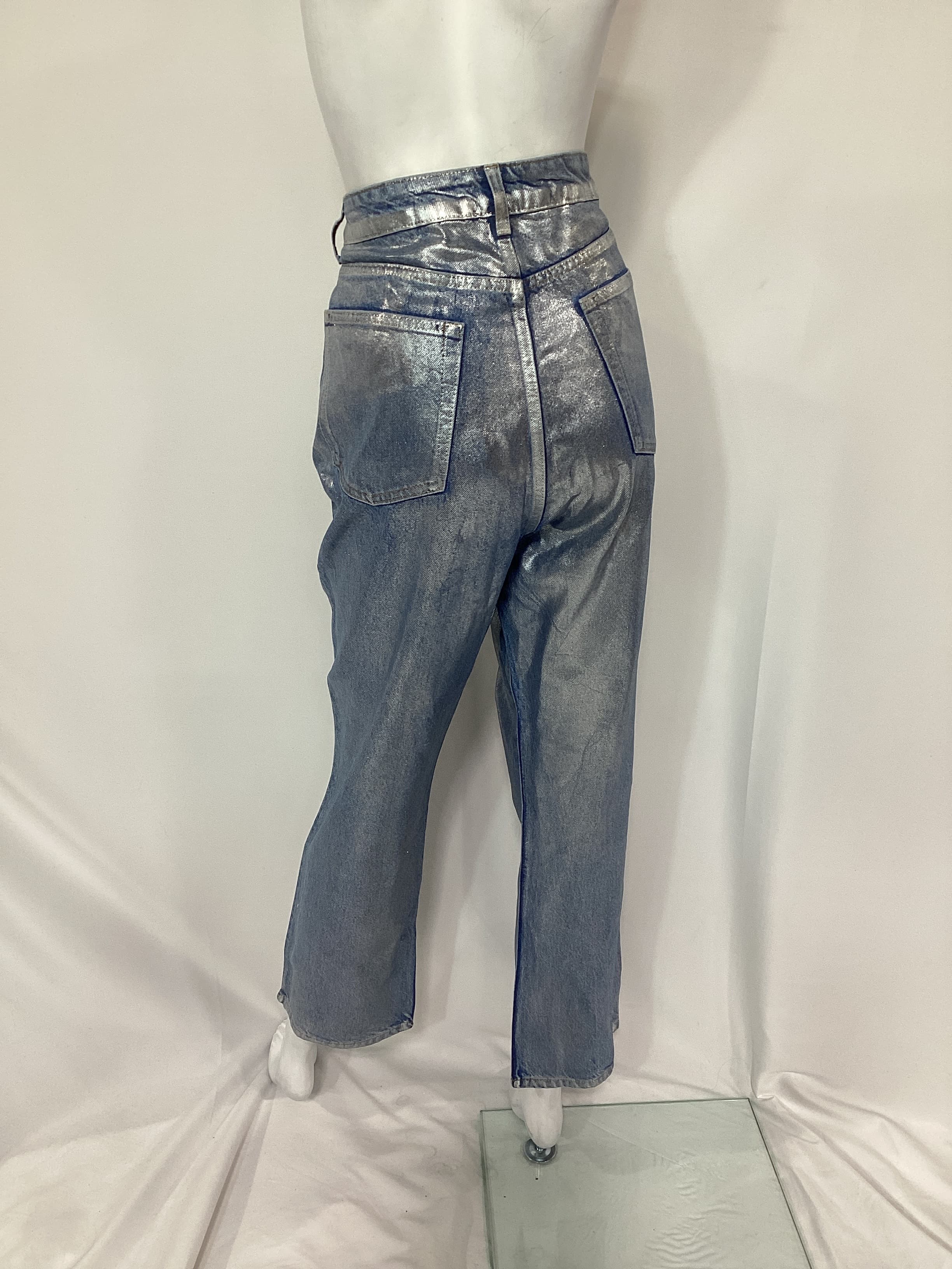 Cynthia High Rise Coated Straight Jeans - Image 4