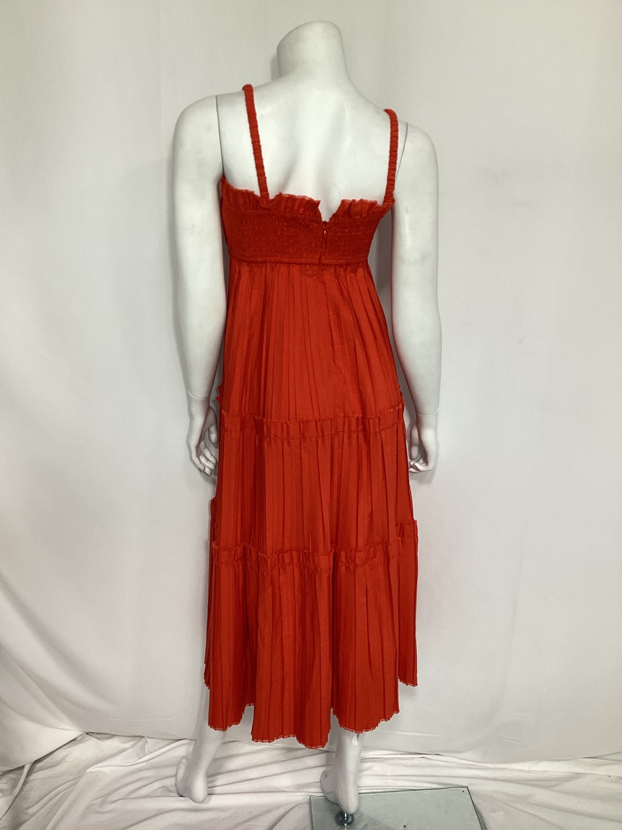 Poppy Greir Pleating Slip Dress - Image 4