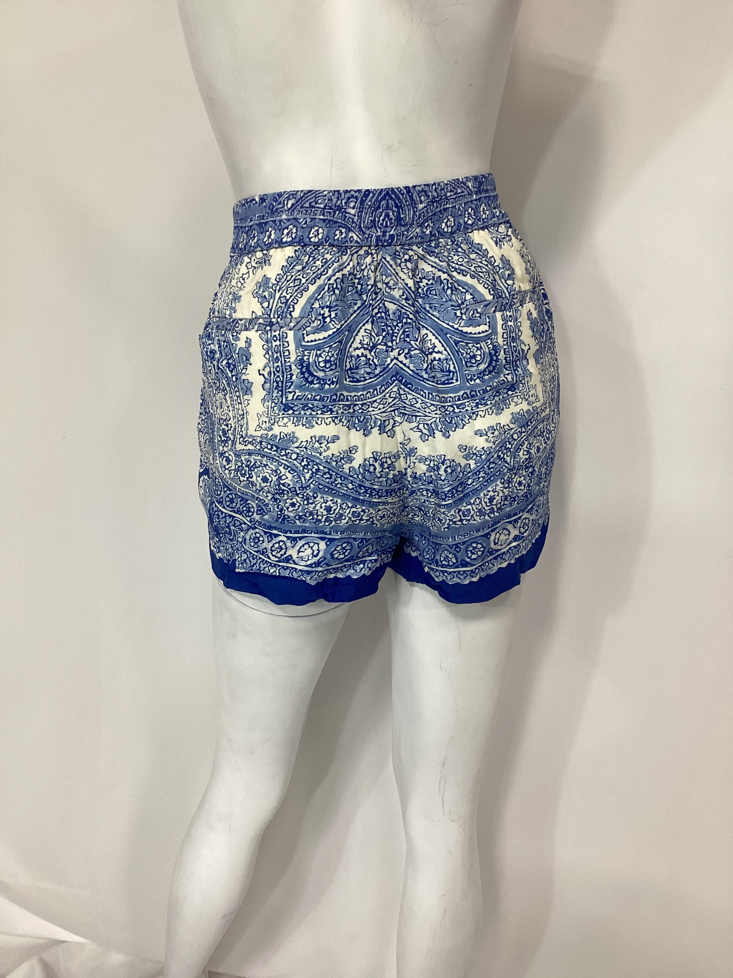Aleida Rafaela Shorts In Blue & White - Image 3