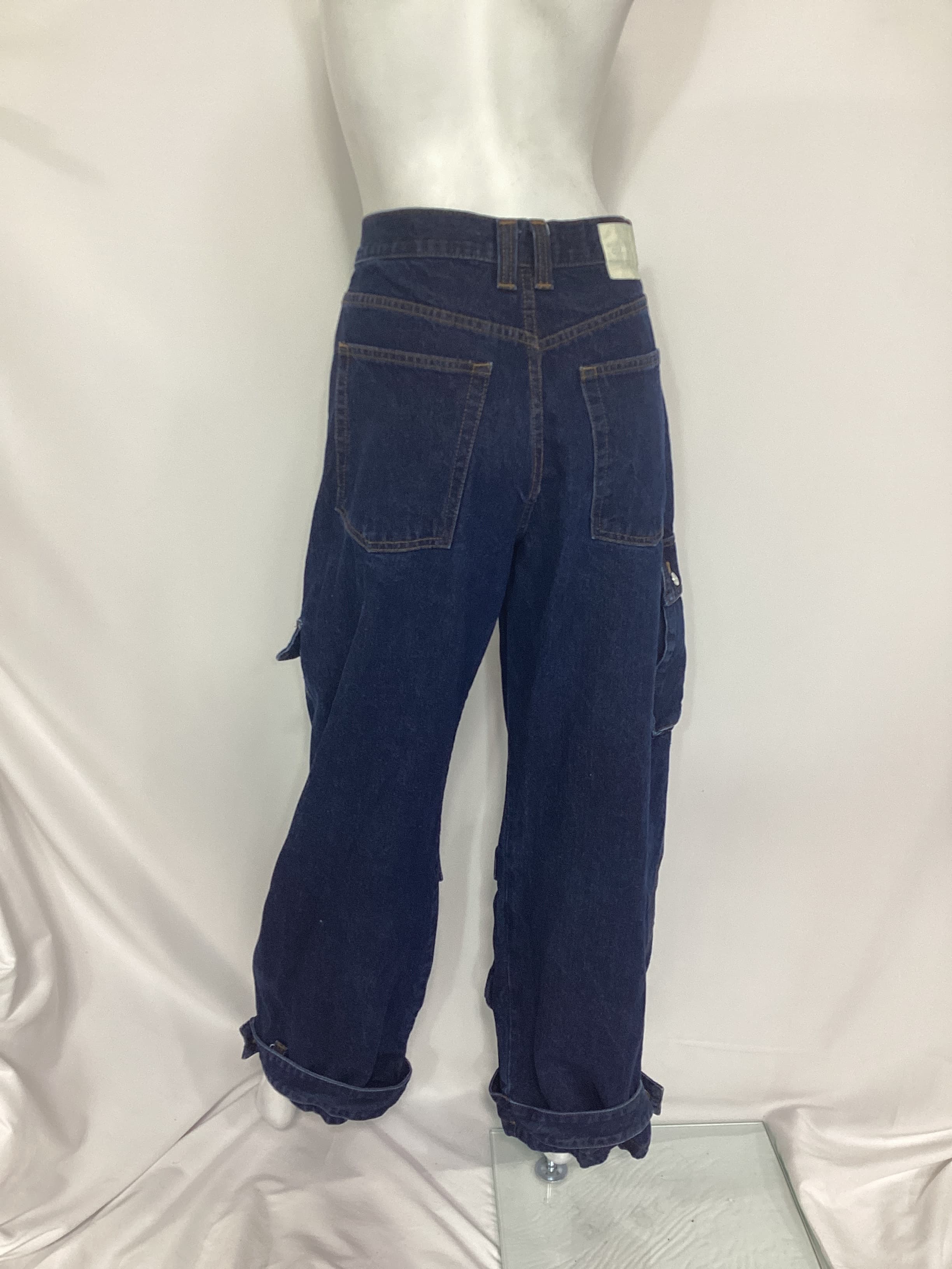 Lara Low Rise Wide Leg Cargo In Coldwater - Image 2