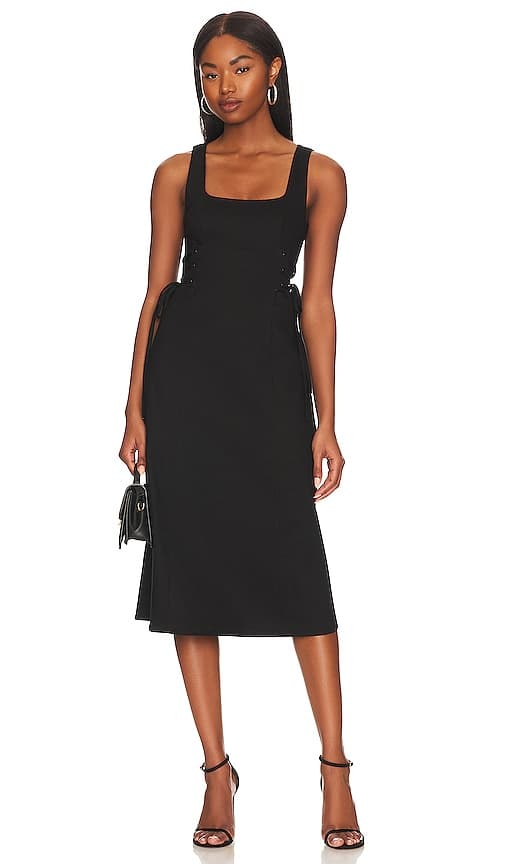 House Of Harlow 1960 X Revolve Samina Midi Dress In Black - Image 1
