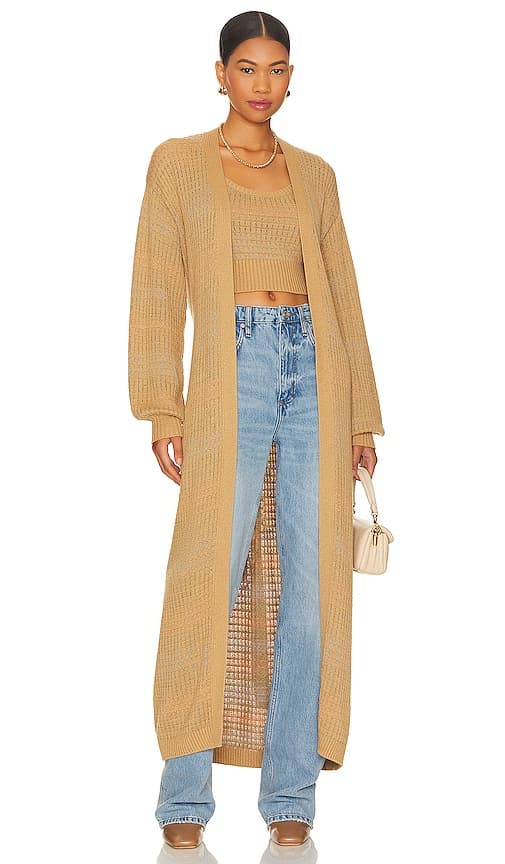Encinitas Cardigan In Encinitas Stripe - Image 1