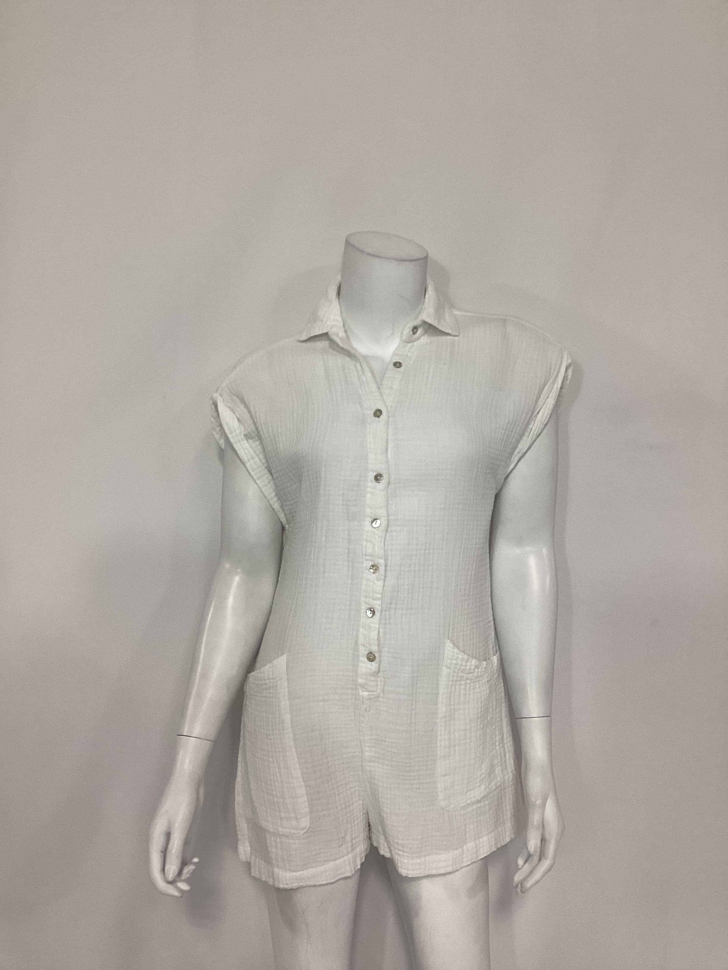 Mika Romper In Cream - Image 2