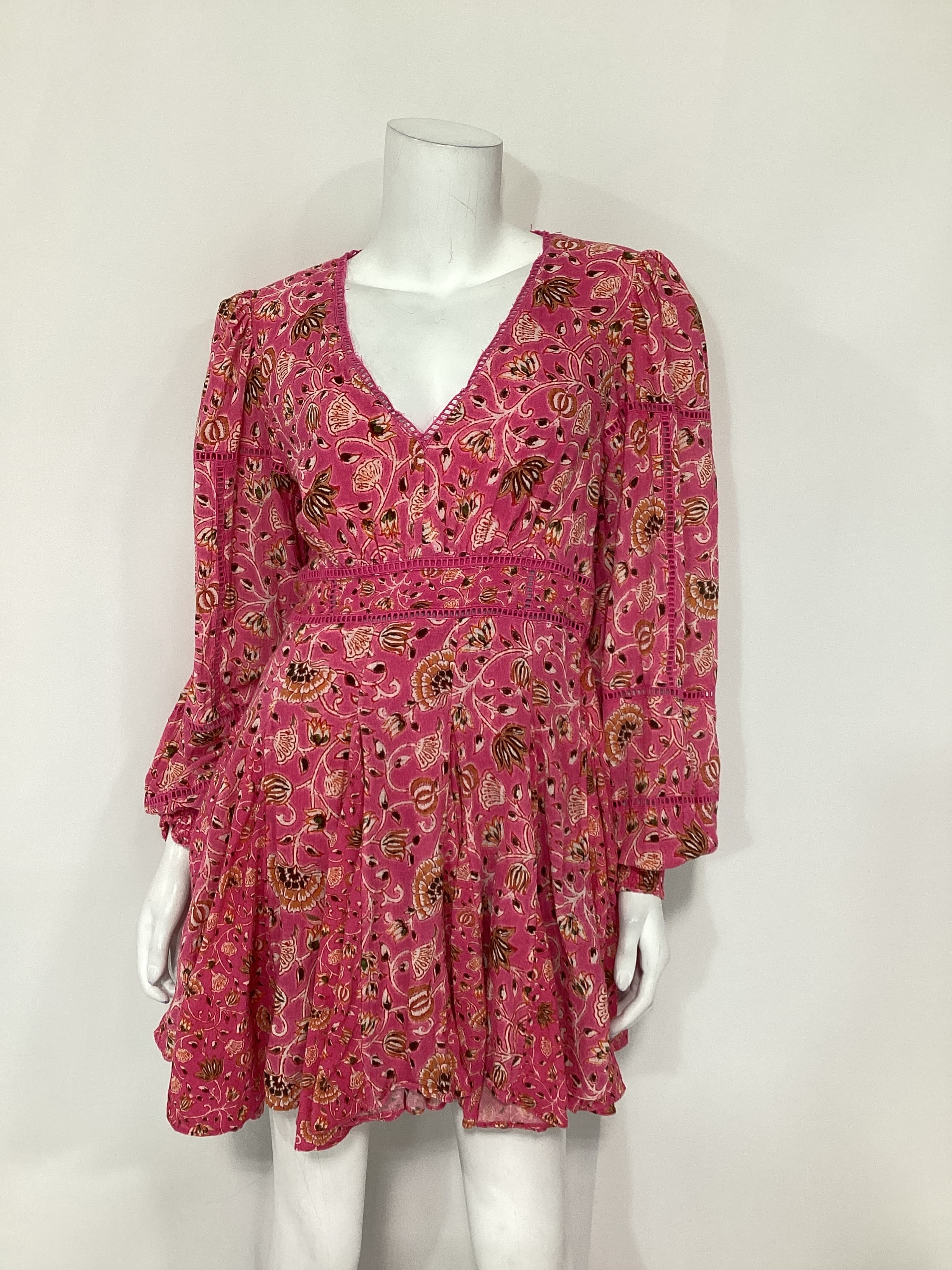 Short Dress In Tulip Pink - Image 2