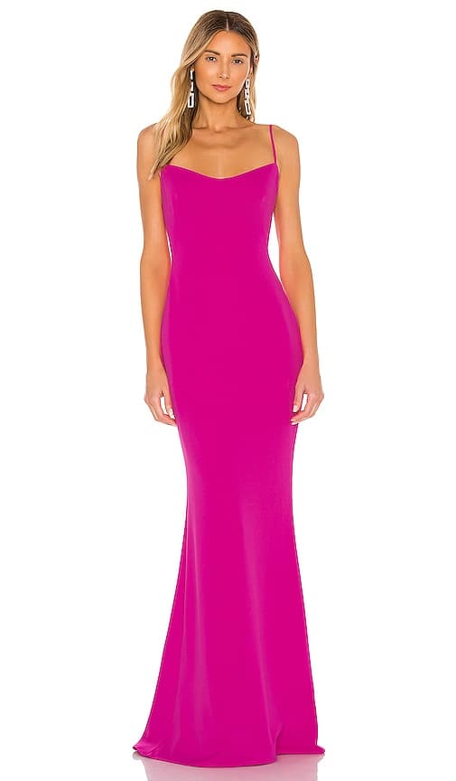 Damn Gina Dress In Electric Pink - Image 1