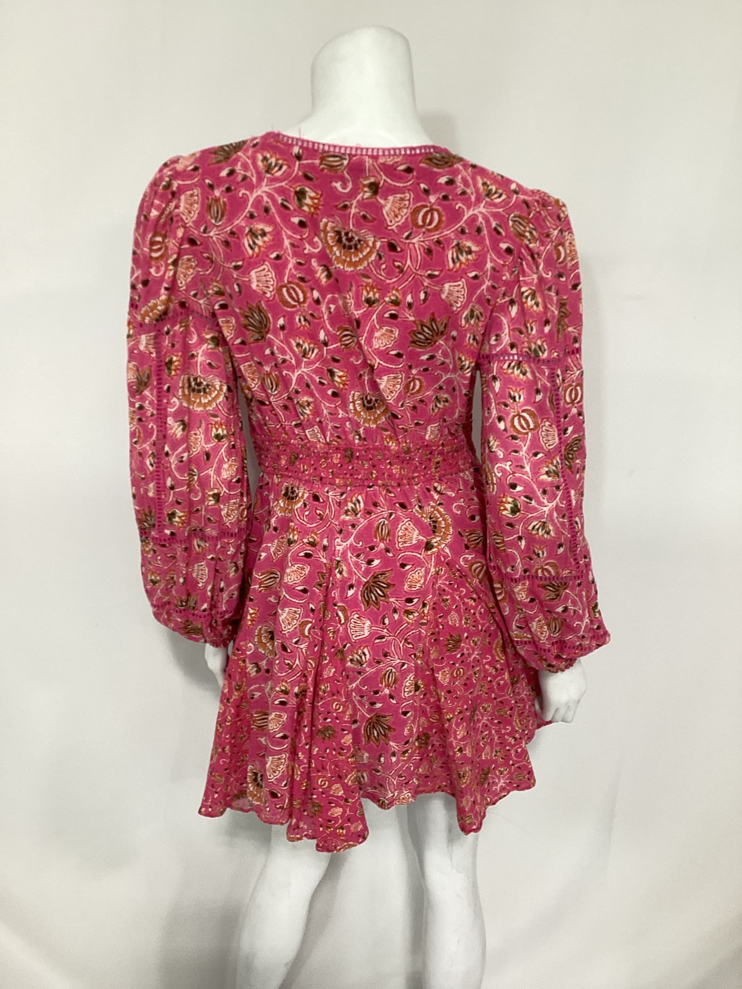 Short Dress In Tulip Pink - Image 3