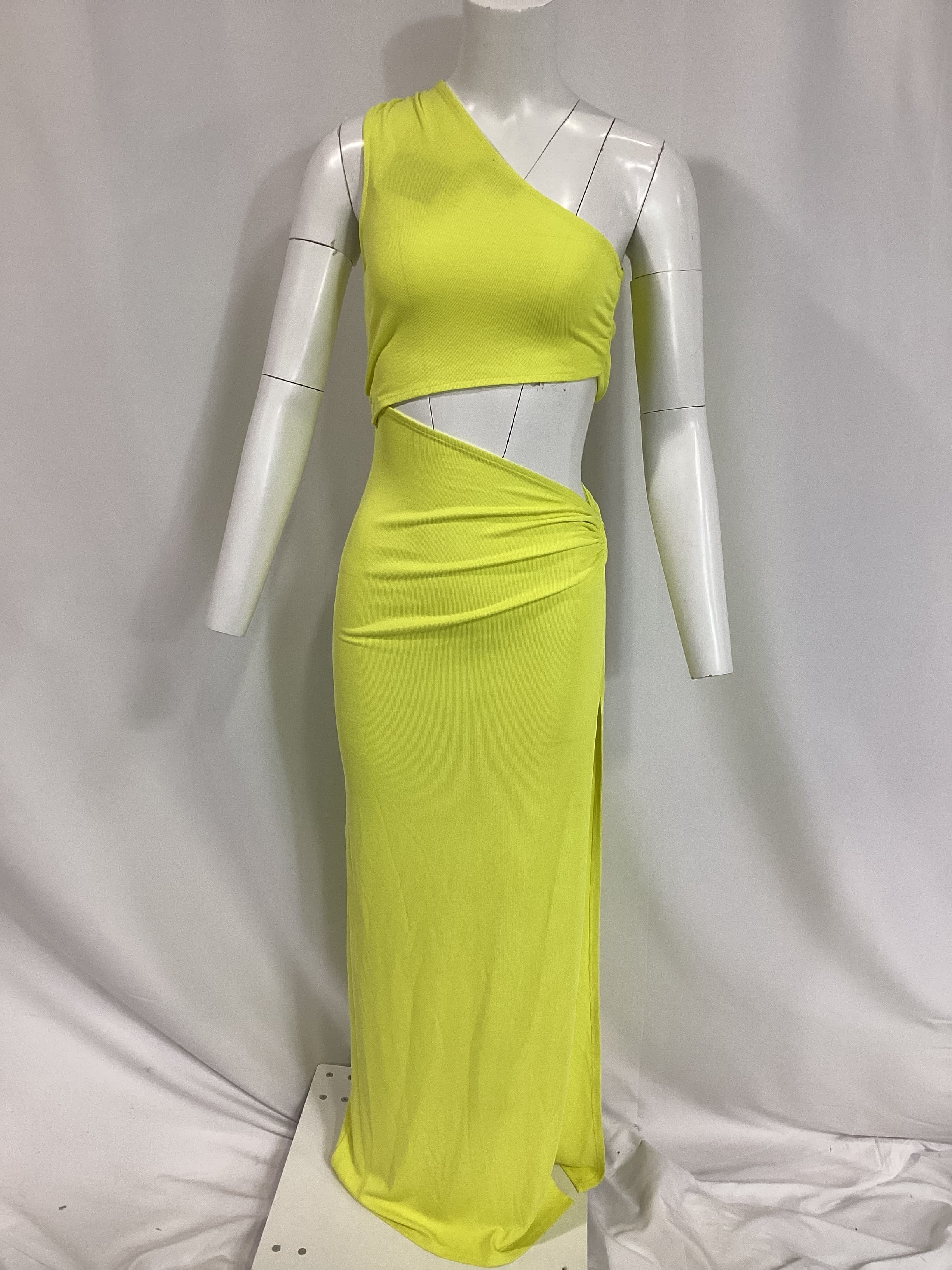 Michael Costello X Revolve Decker Maxi Dress In Lime - Image 4