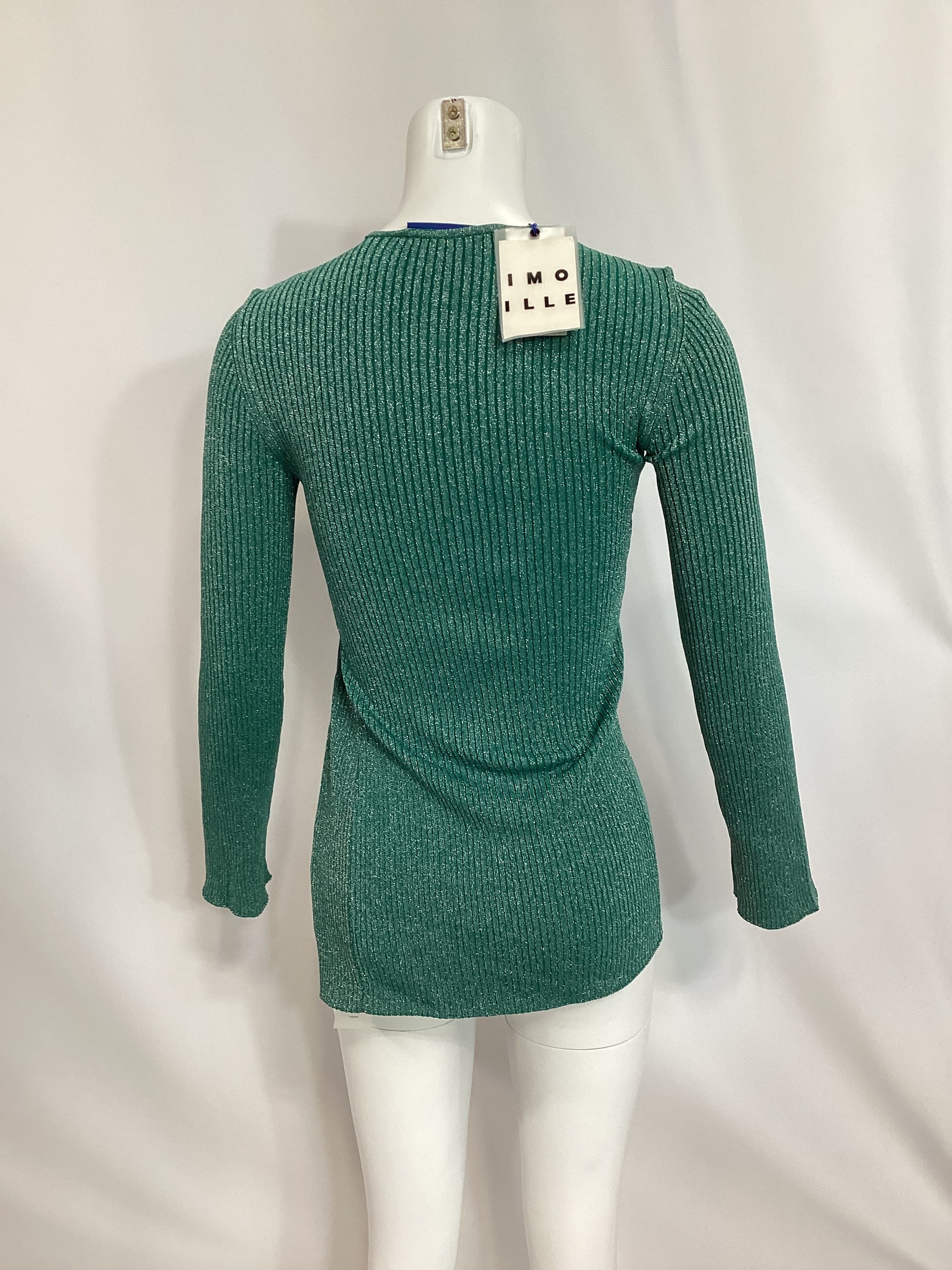 Gaia Sweater In Ocean Teal Lurex - Image 4