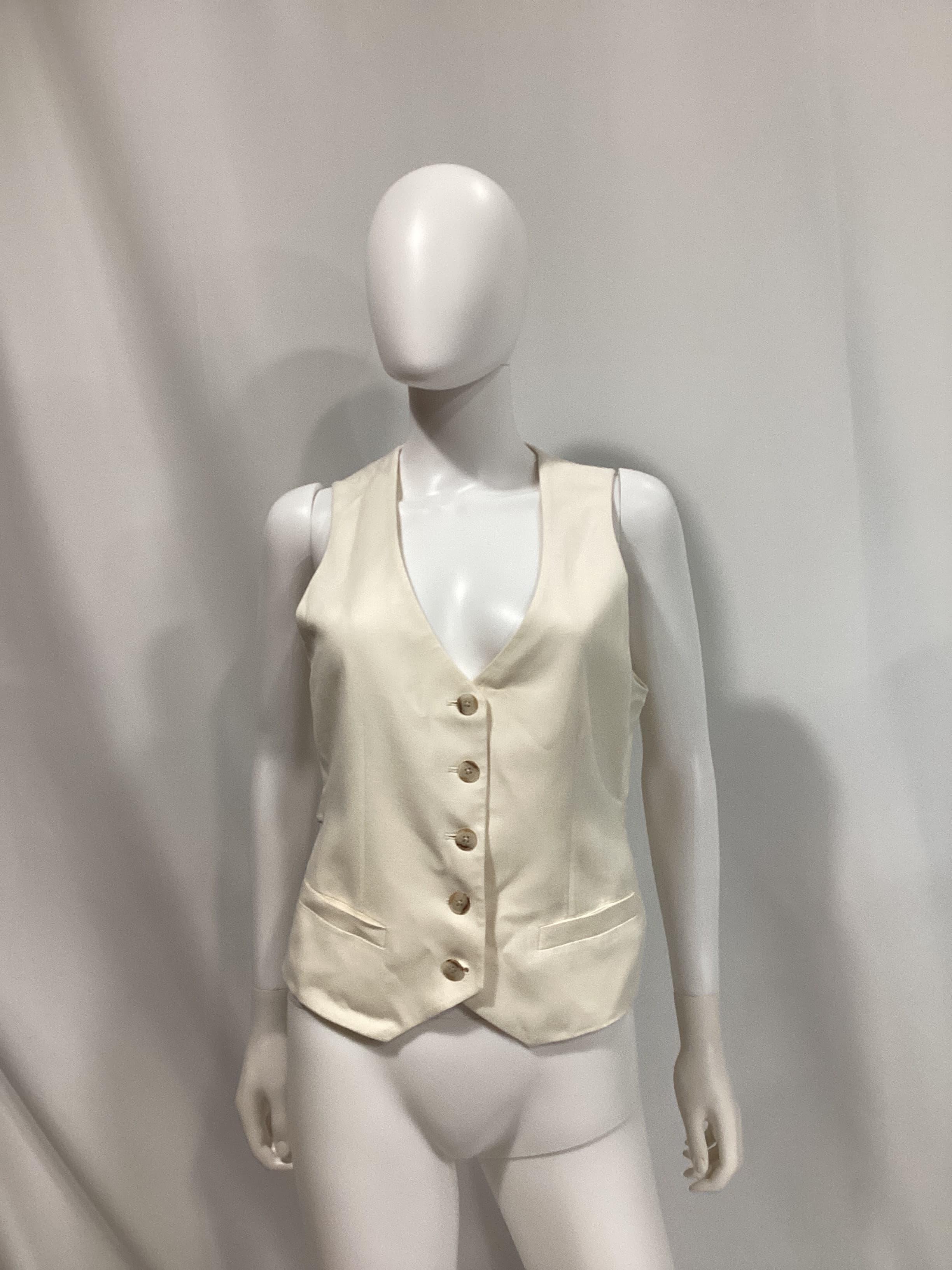 Slim-Fit Vest In Drapey Twill - Image 2
