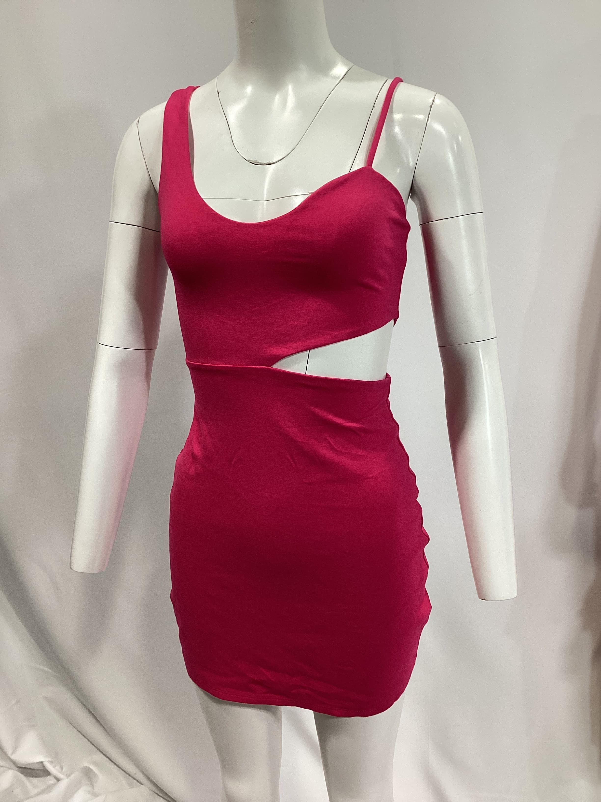 Lambert Mini Dress In Hot Pink - Image 4