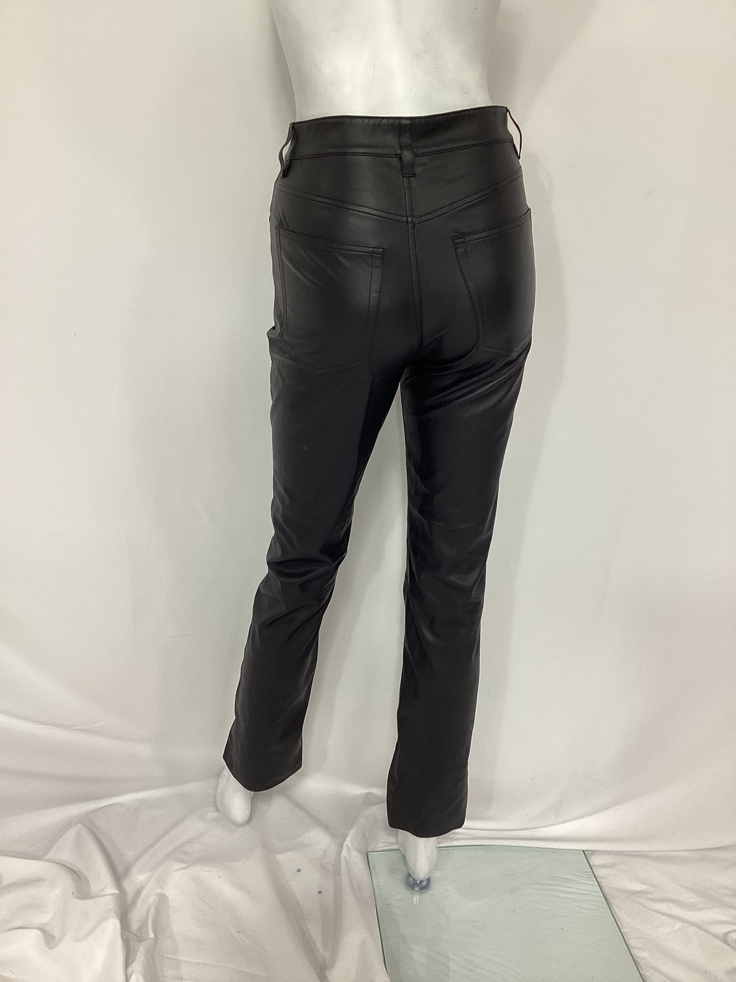 Alexxis Faux Leather Straight In Super Black - Image 2