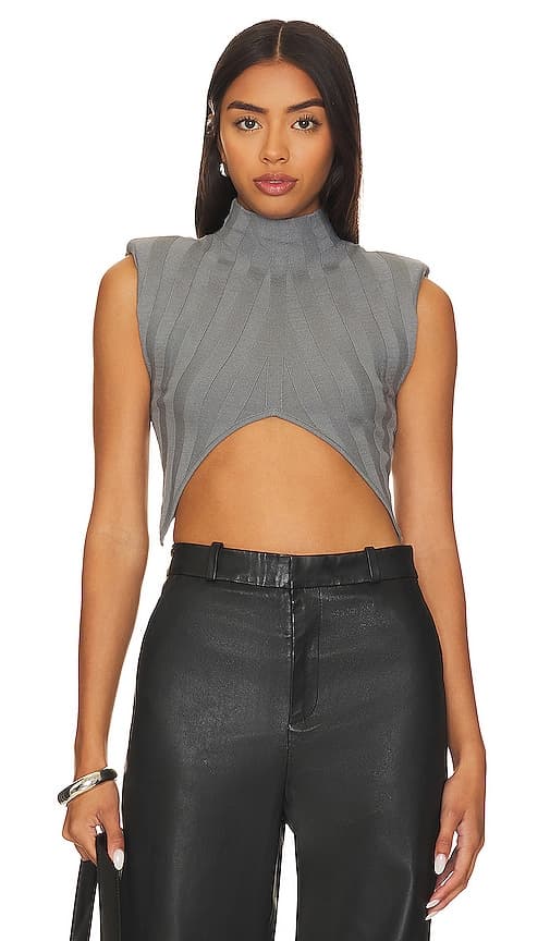 Ziya Top In Slate - Image 1