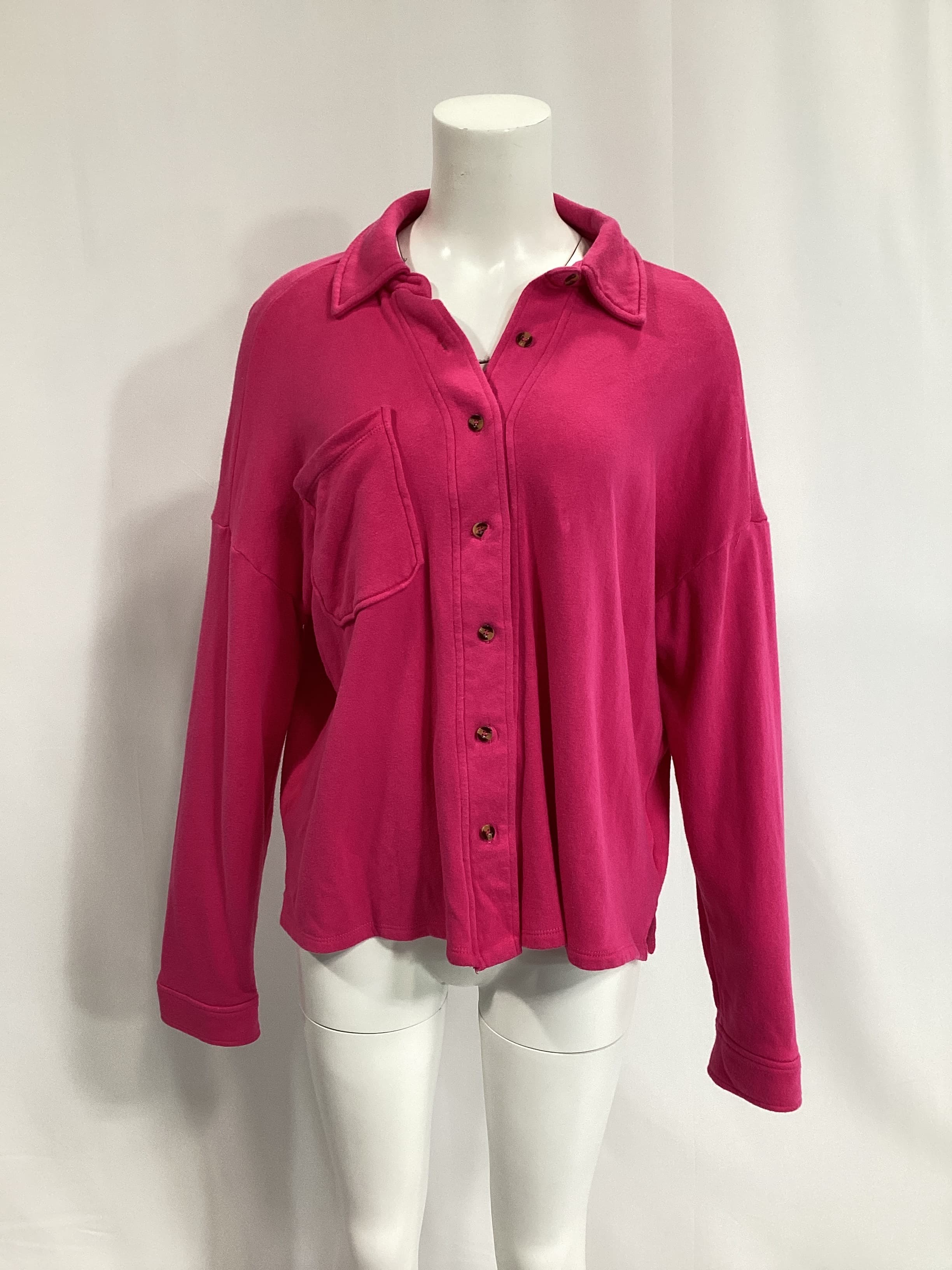 Malone Button Down In Fuchsia - Image 4