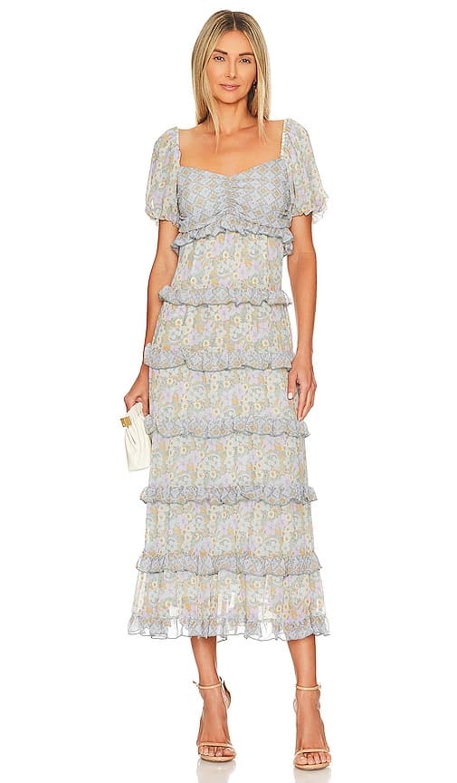 Colette Maxi Dress In Primrose Print - Image 1