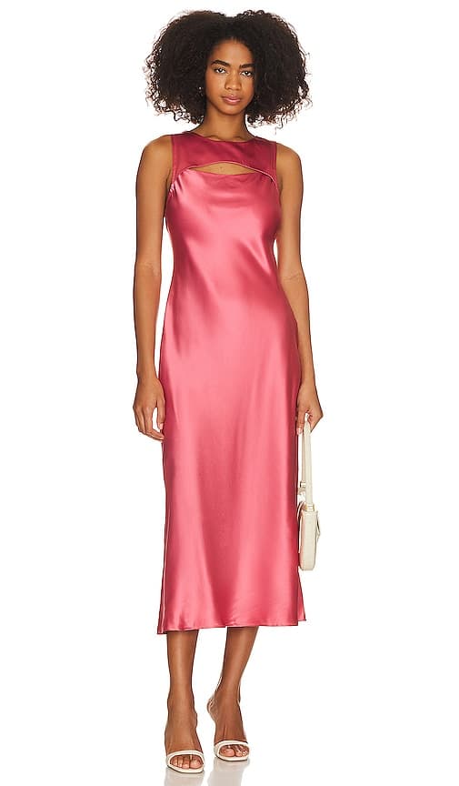 Aurem Dress In Dusty Bubblegum - Image 1
