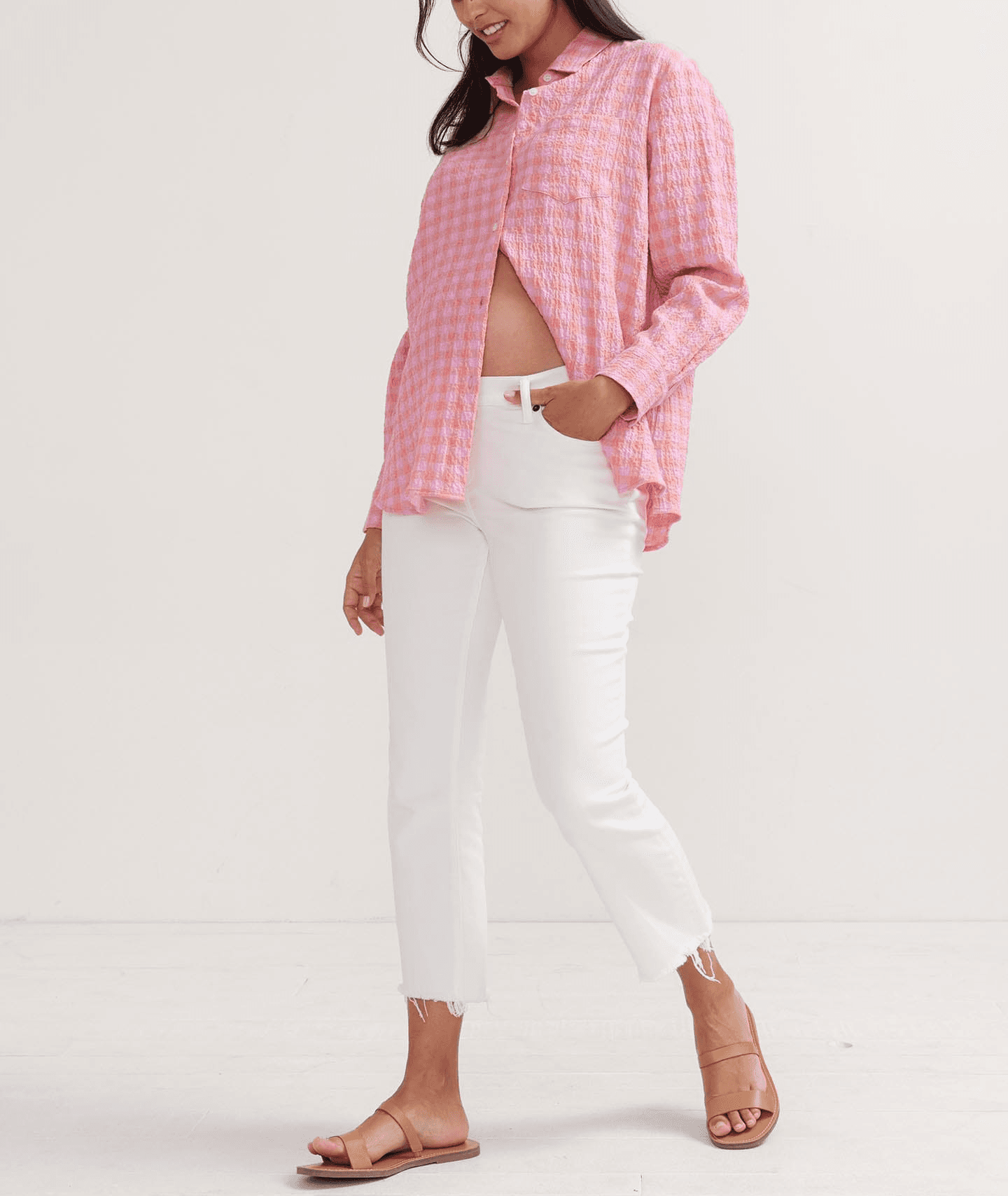 The Crop Maternity Jean - Image 1