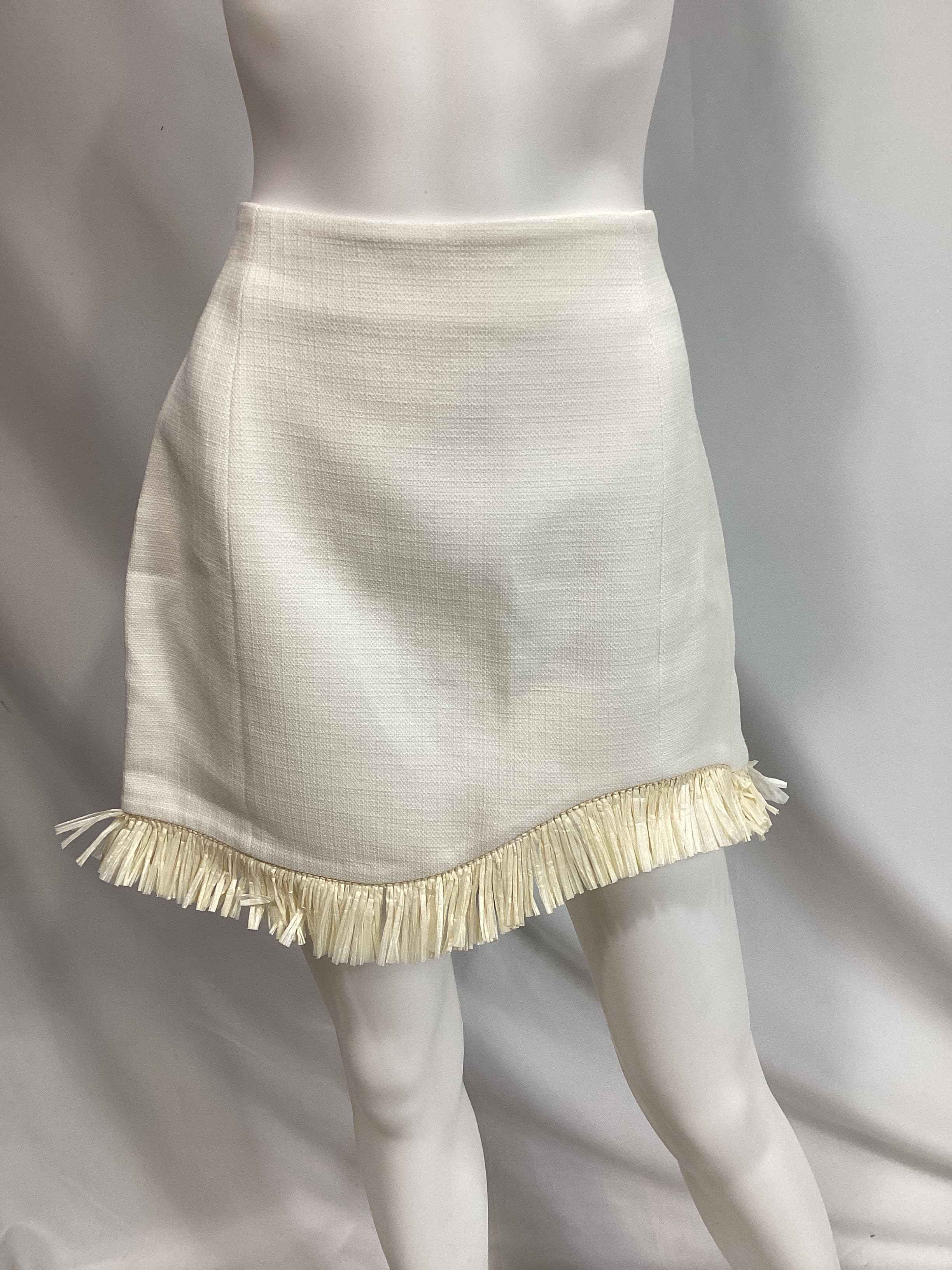 Clea Bowie Raffia Mini Skirt - Image 2