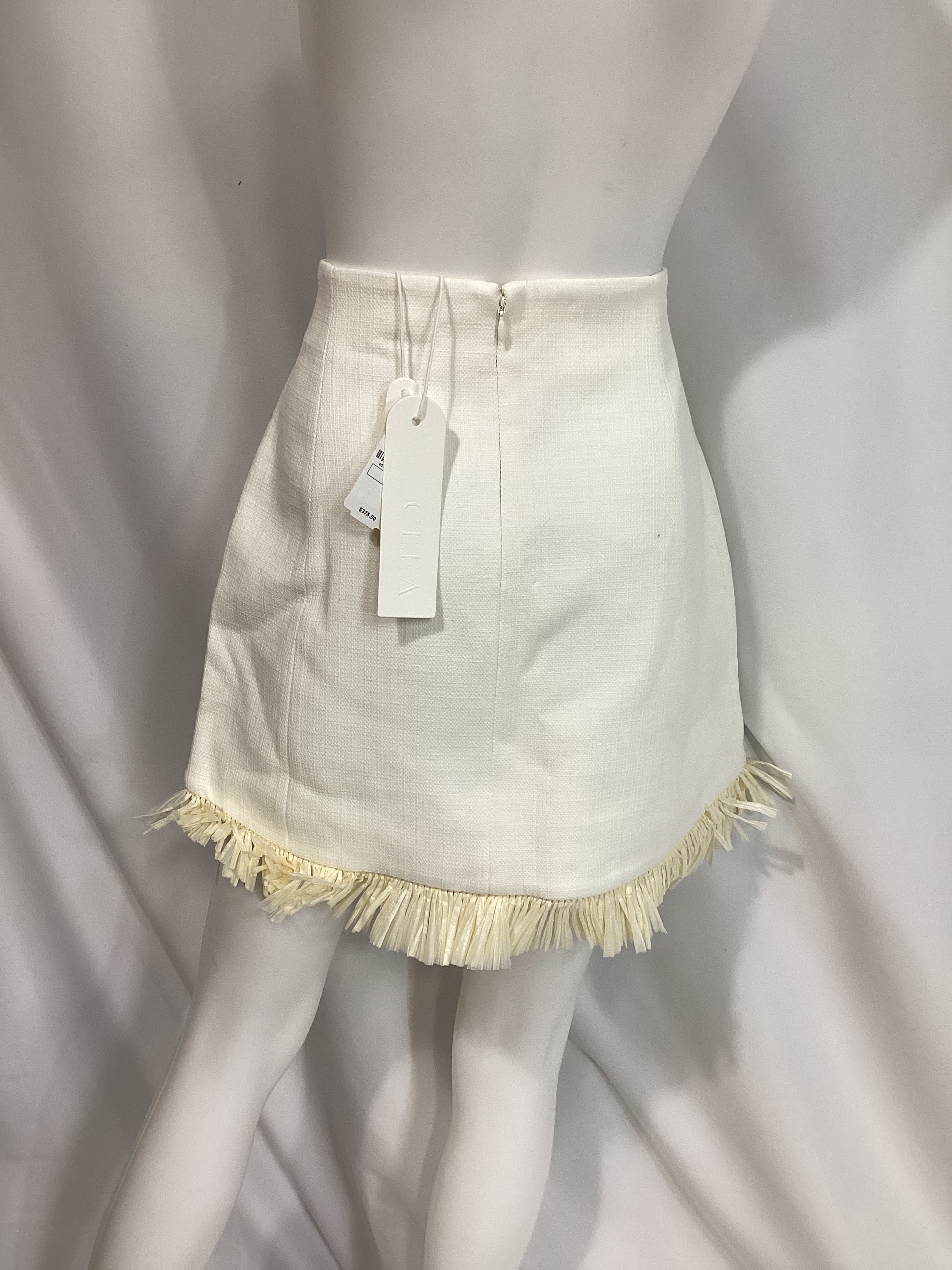 Clea Bowie Raffia Mini Skirt - Image 3