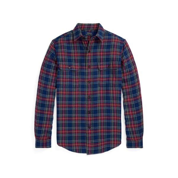 Classic Fit Plaid Double-Faced Workshirt - Image 1