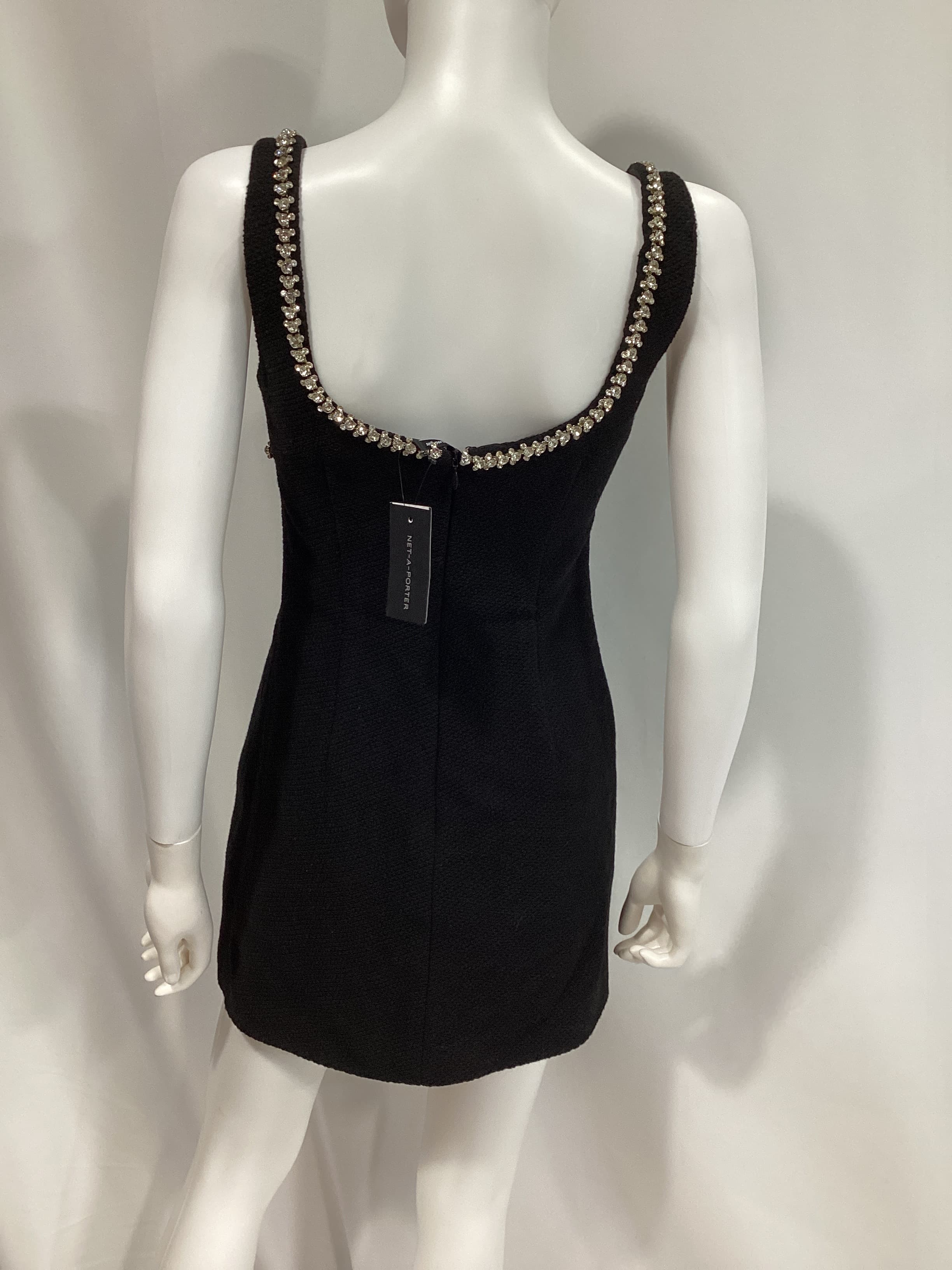 Crystal-Embellished Tweed Mini Dress - Image 3