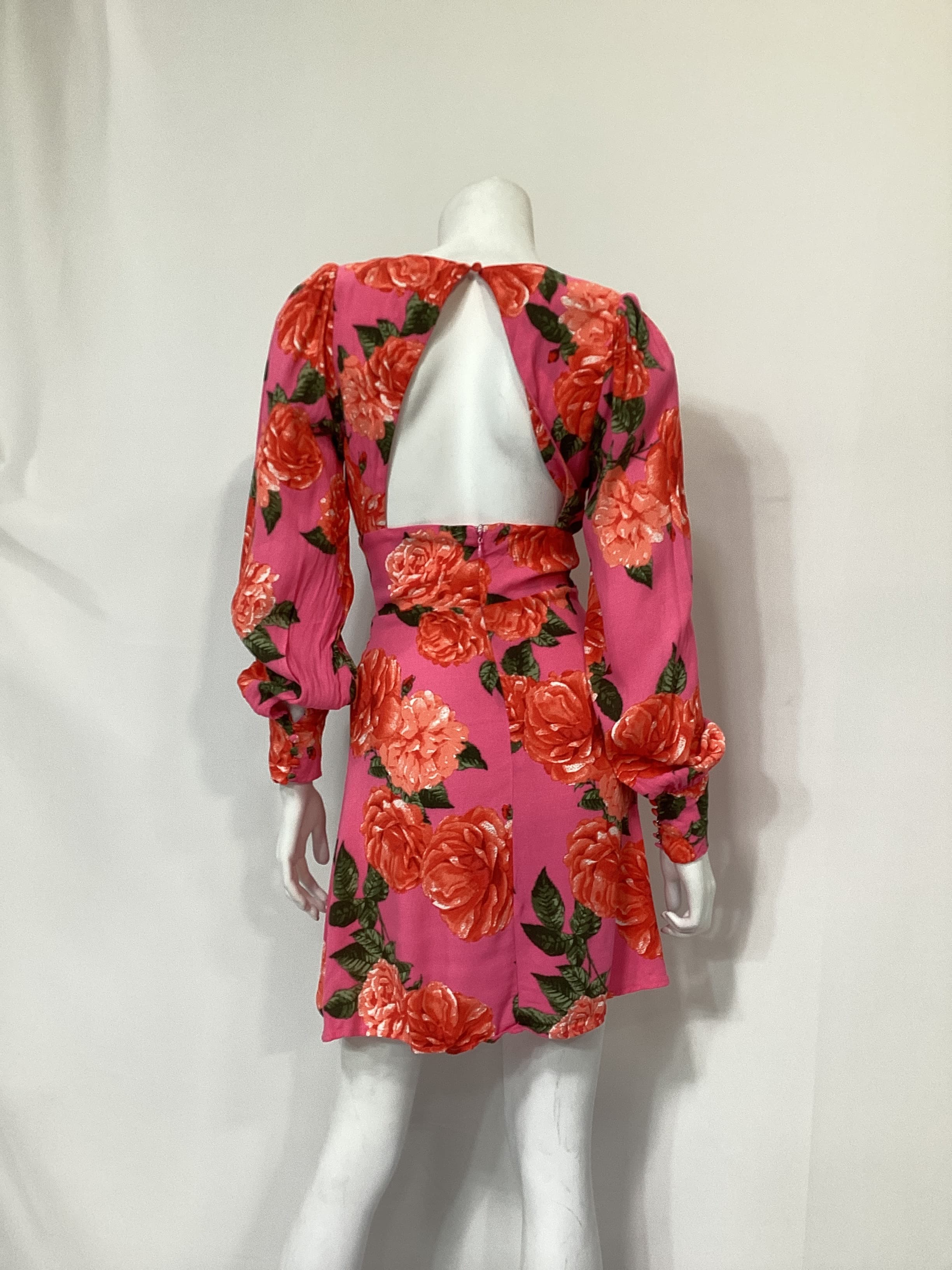 Castiel Mini Dress In Pink Bouquet - Image 2