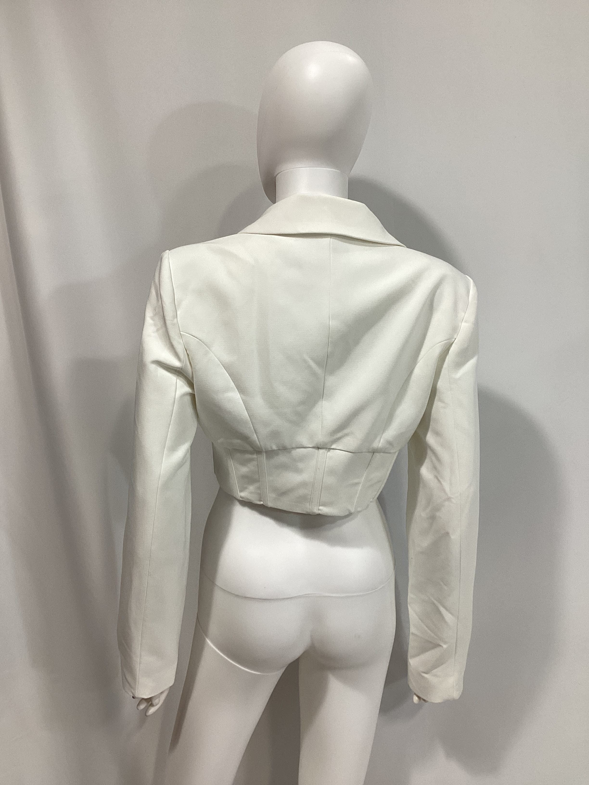 Marcella Corset Blazer In Orchid White - Image 2