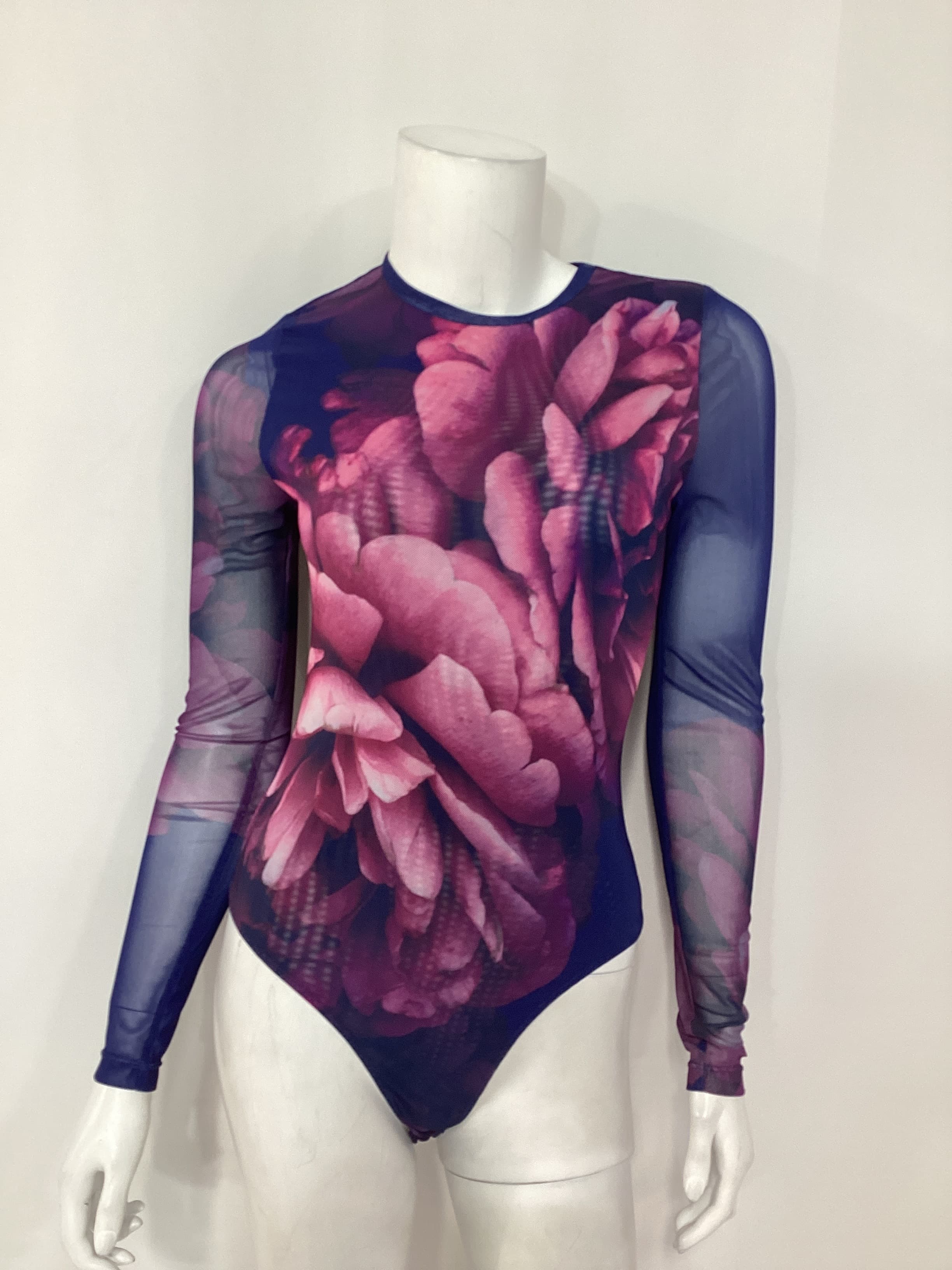 Brooks Bodysuit In Macro Floral - Image 2