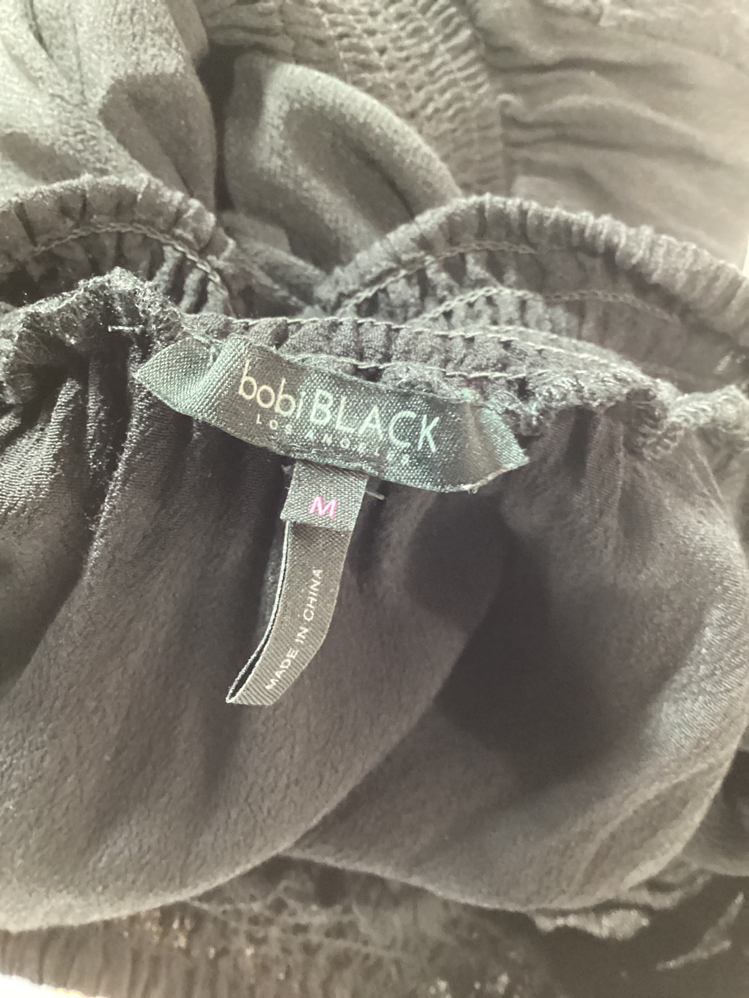 Black Ruffle Dress In Black - Image 2
