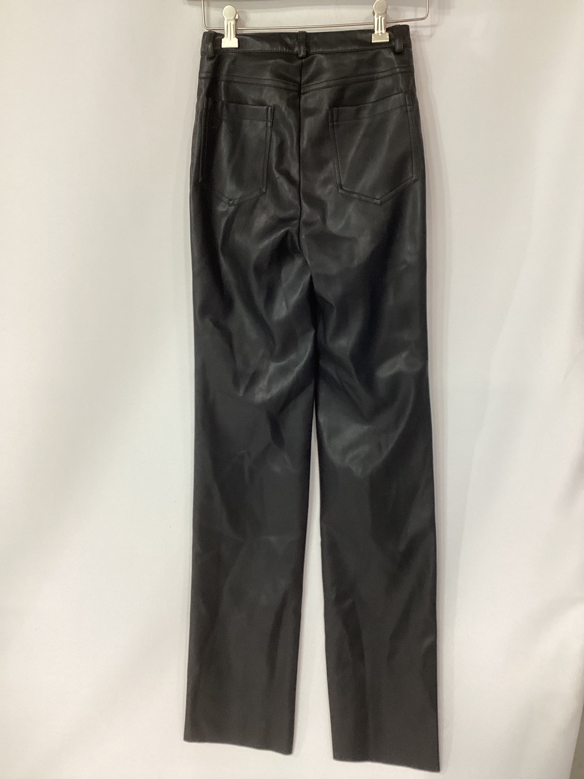Killa Faux Leather Trousers In Black - Image 2