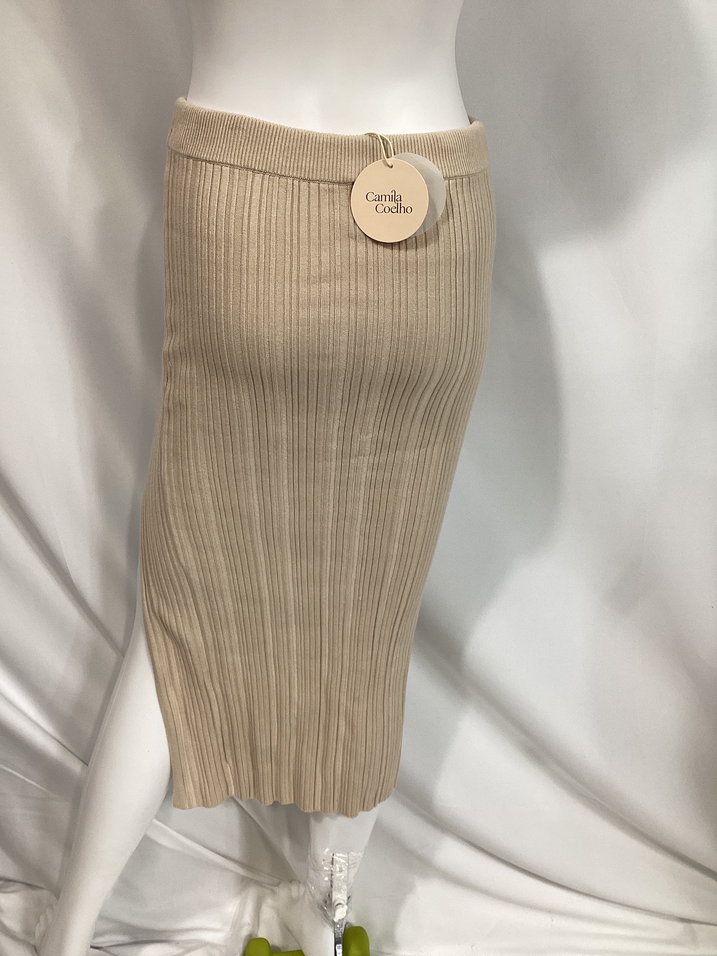 Hyda Slit Midi Skirt In Cream - Image 4