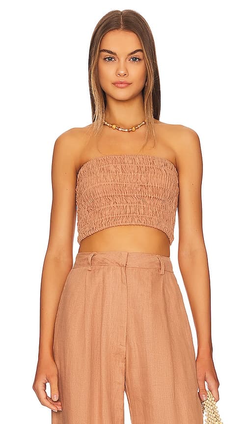Latia Top In Hazelnut - Image 1