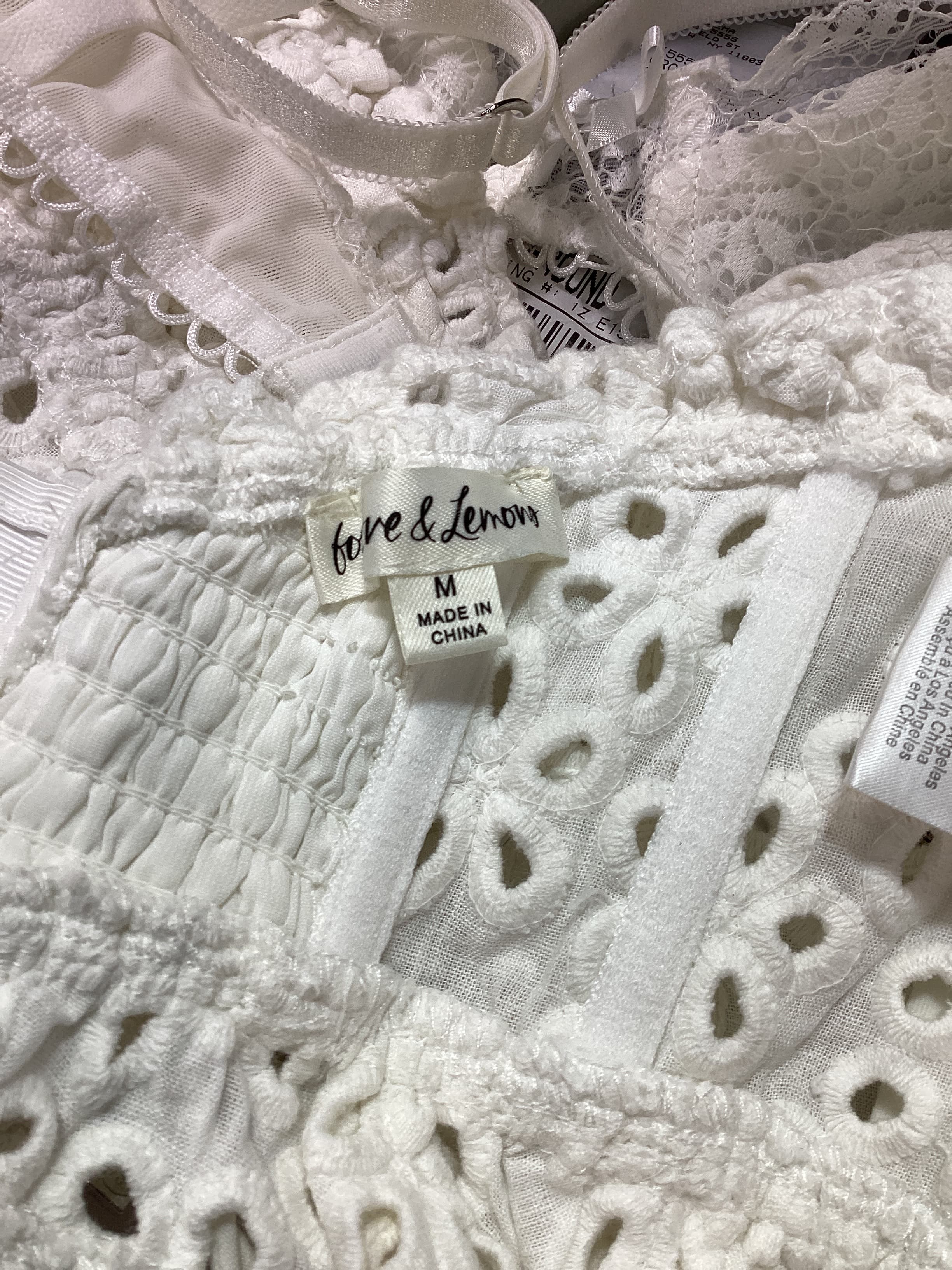 Sadie Corset Crop Top In White - Image 2