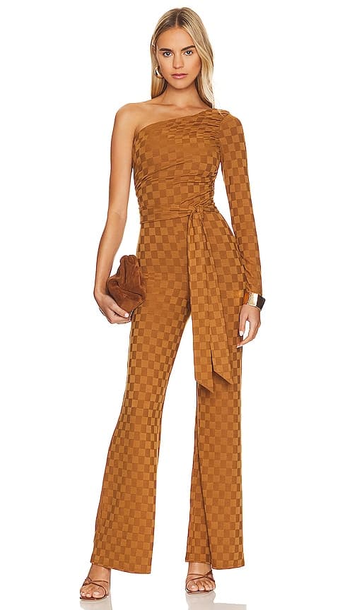 House Of Harlow 1960 X Revolve Laiden Jumpsuit In Golden Brown - Image 1