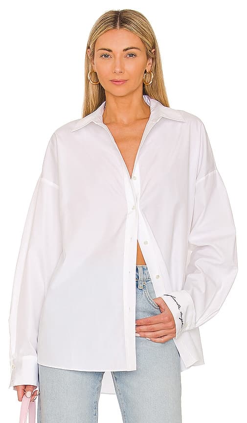 The Ex Boyfriend Shirt In White - Image 1
