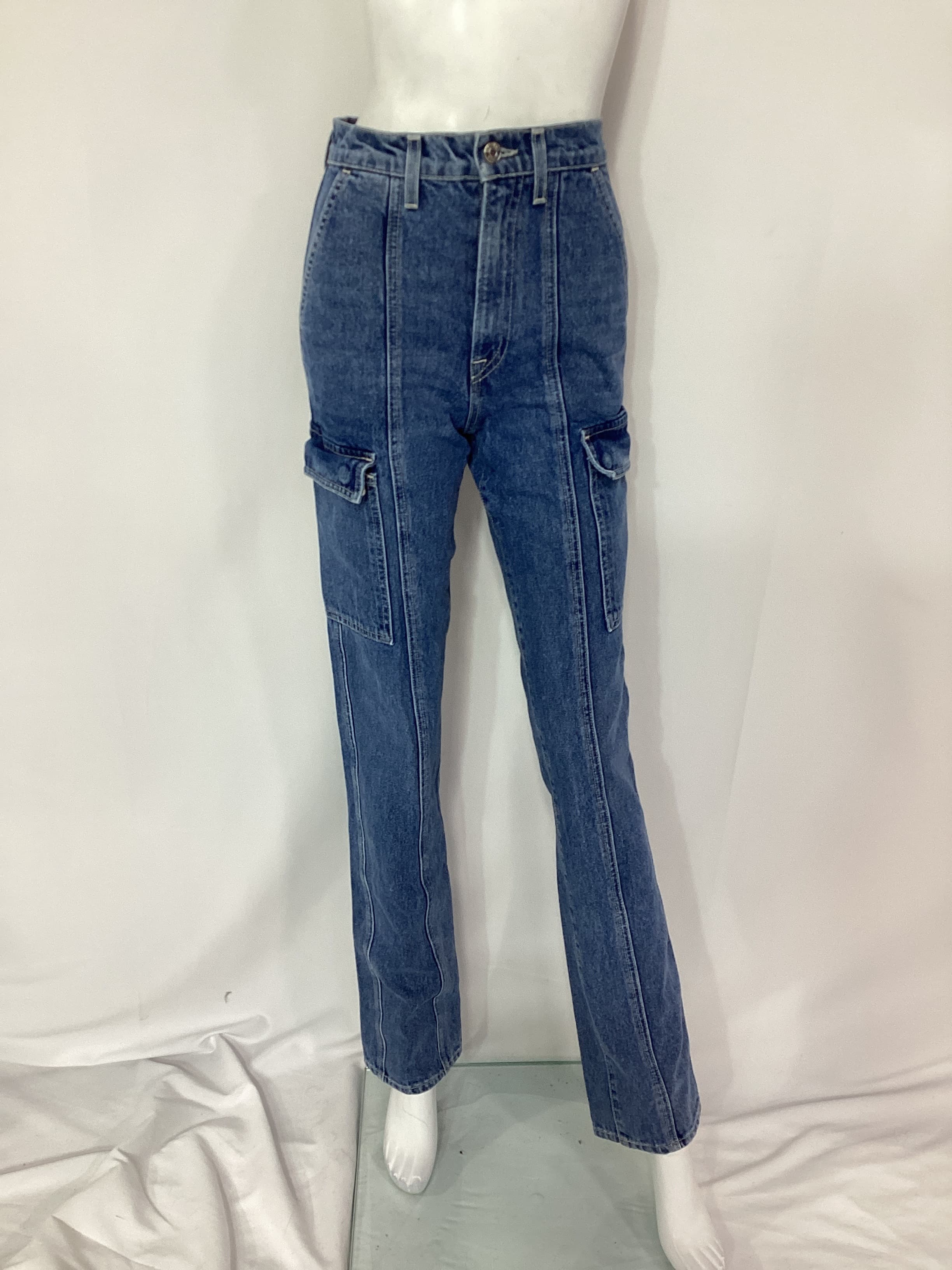 Harper High Rise Slim Cargo In Cameron - Image 4