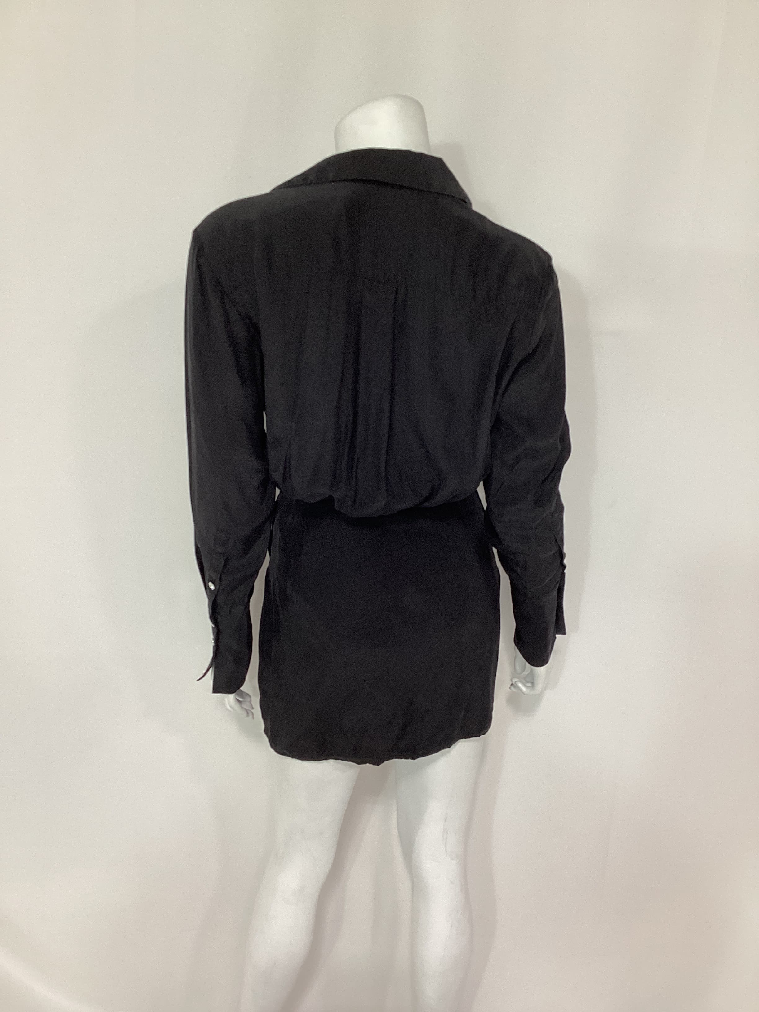 Naha Short Dress In Black - Image 2