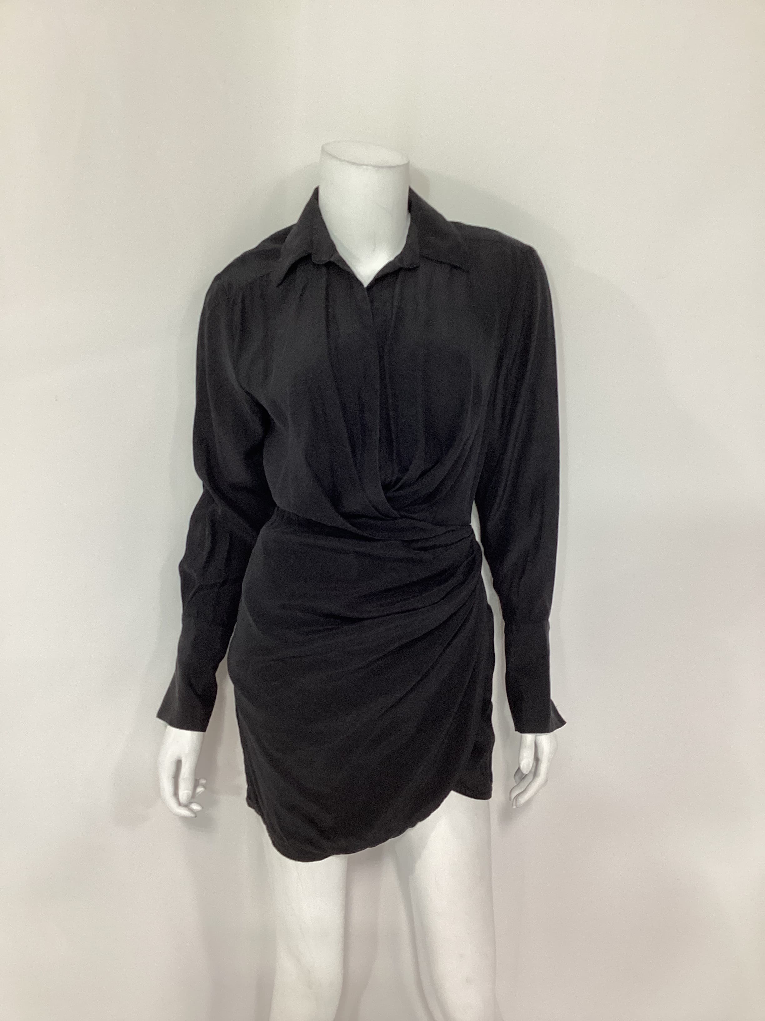 Naha Short Dress In Black - Image 3