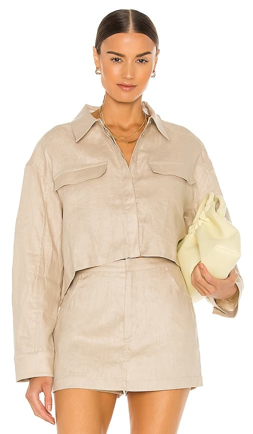Josefin Blouse In Beige - Image 3