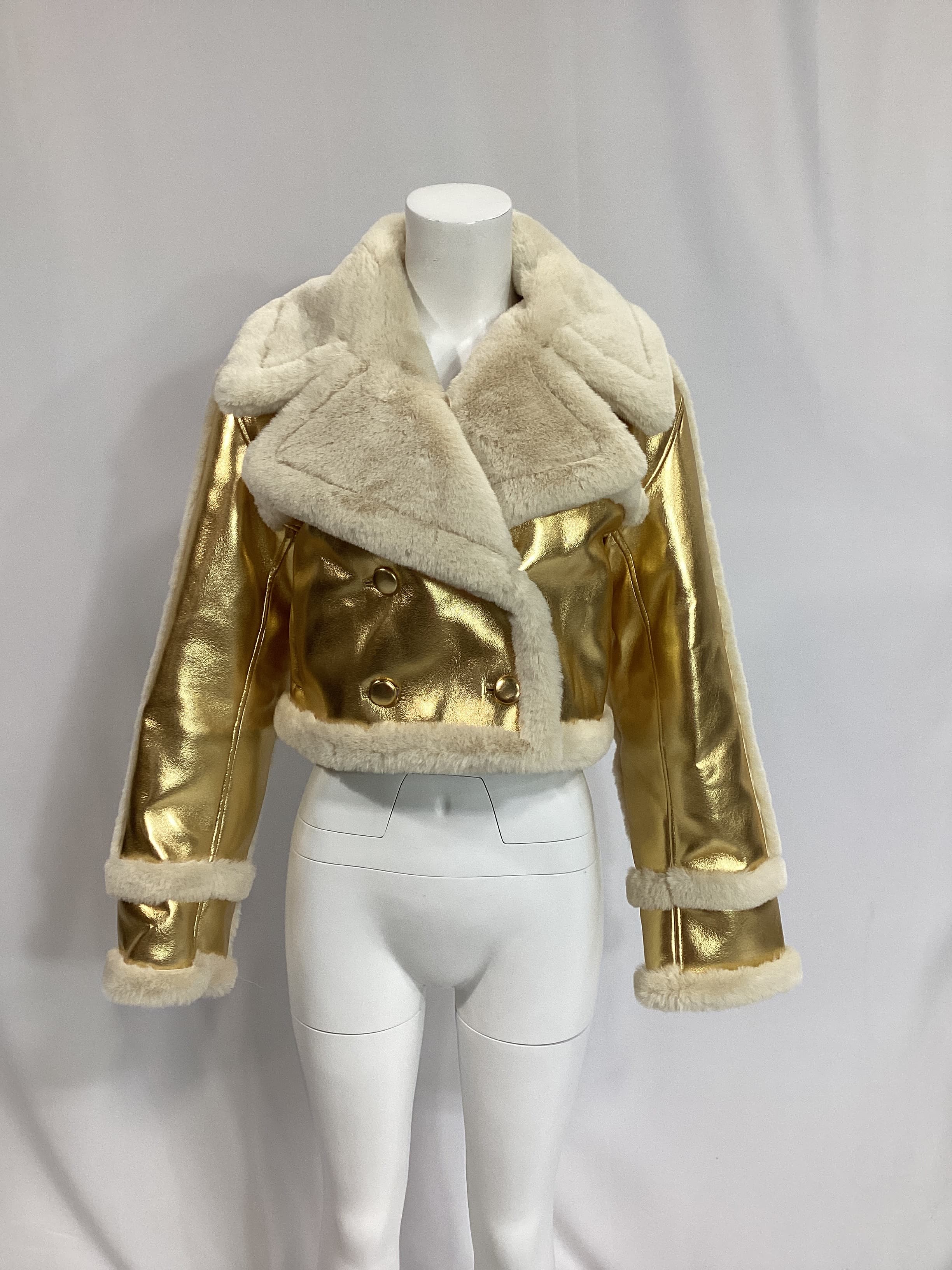 L'academie X Marianna Elijah Jacket In Gold - Image 2