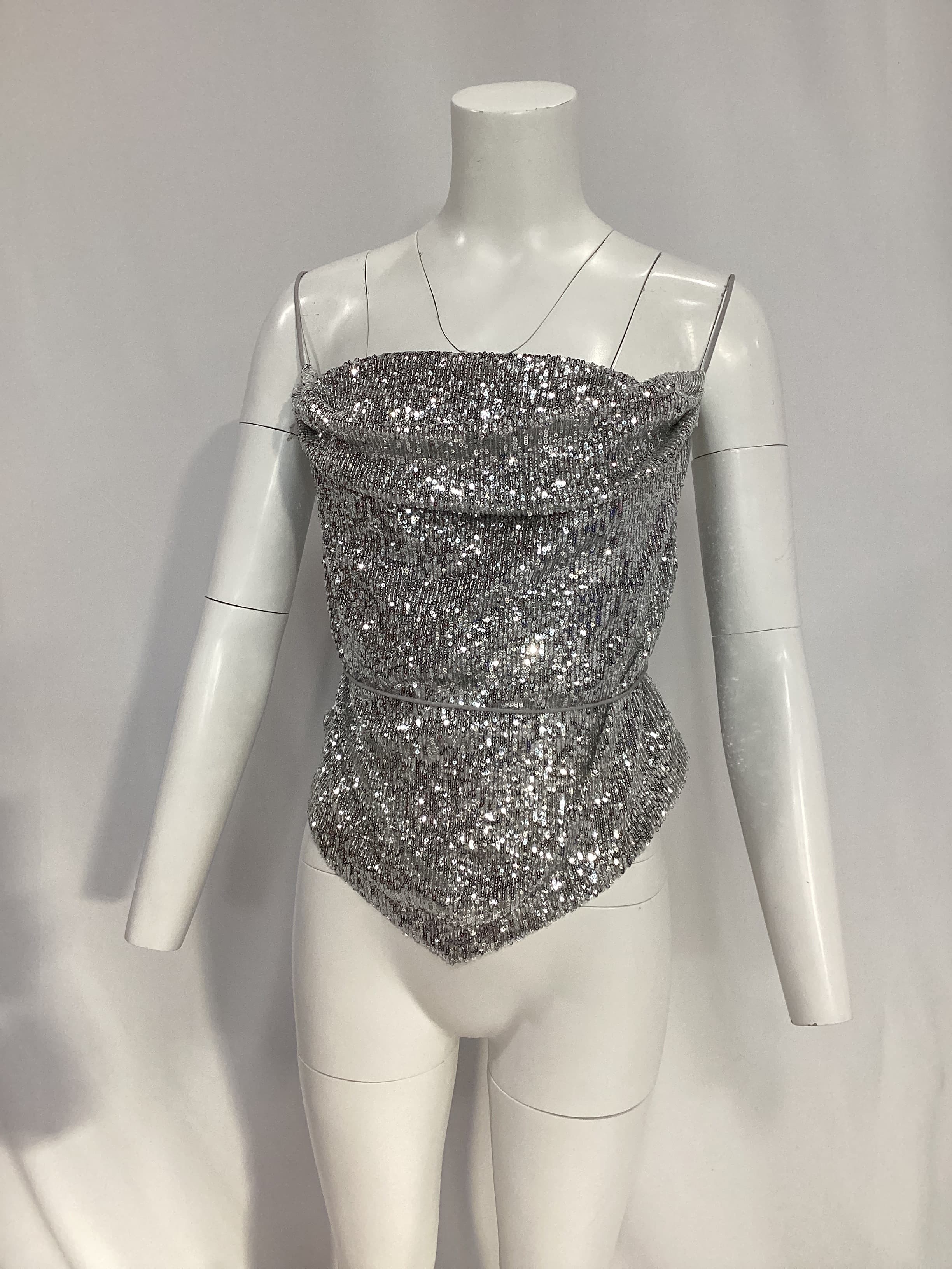 The Mazarine Top In Silver - Image 2