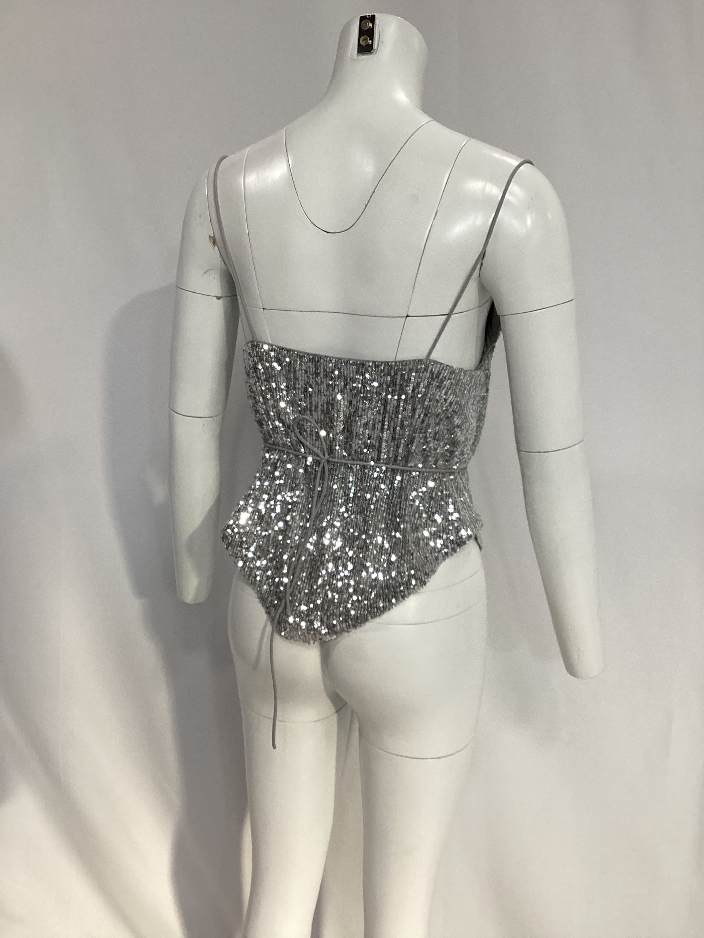 The Mazarine Top In Silver - Image 3