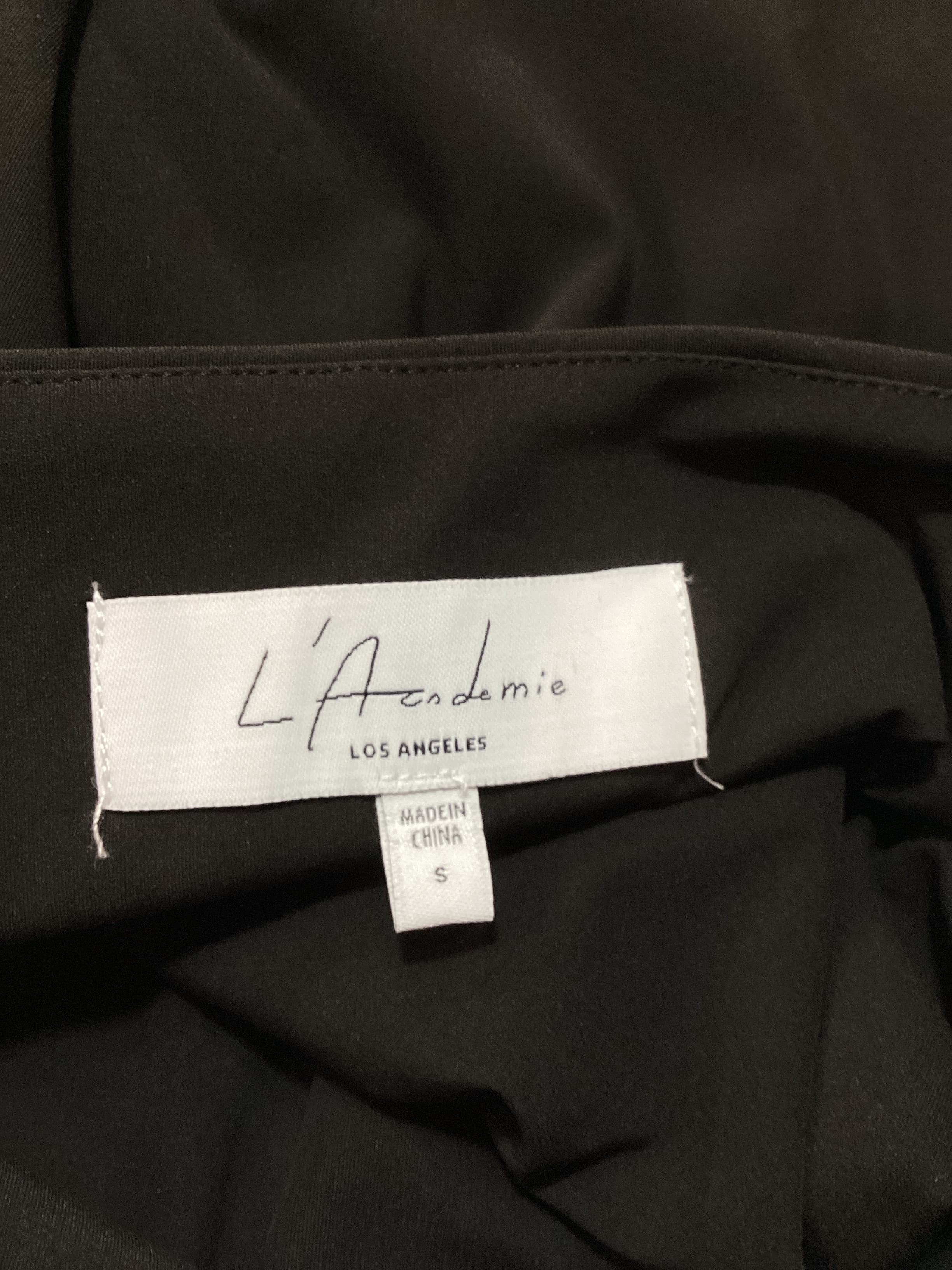 L'academie X Marianna Tiny Buckle Wrap Mini Skirt In Black - Image 4