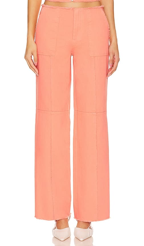 Lovers And Friends X Anja Dujakovi_ Bruna Pant In Soft Orange - Image 1