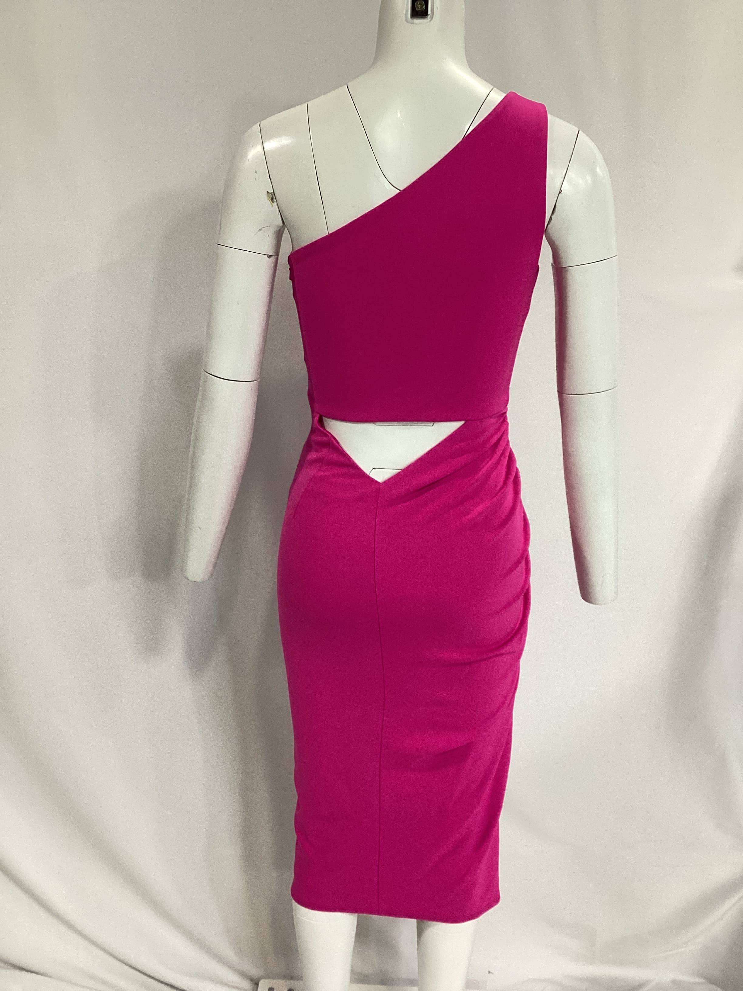 New Age Dress In Electric Pink - Image 2
