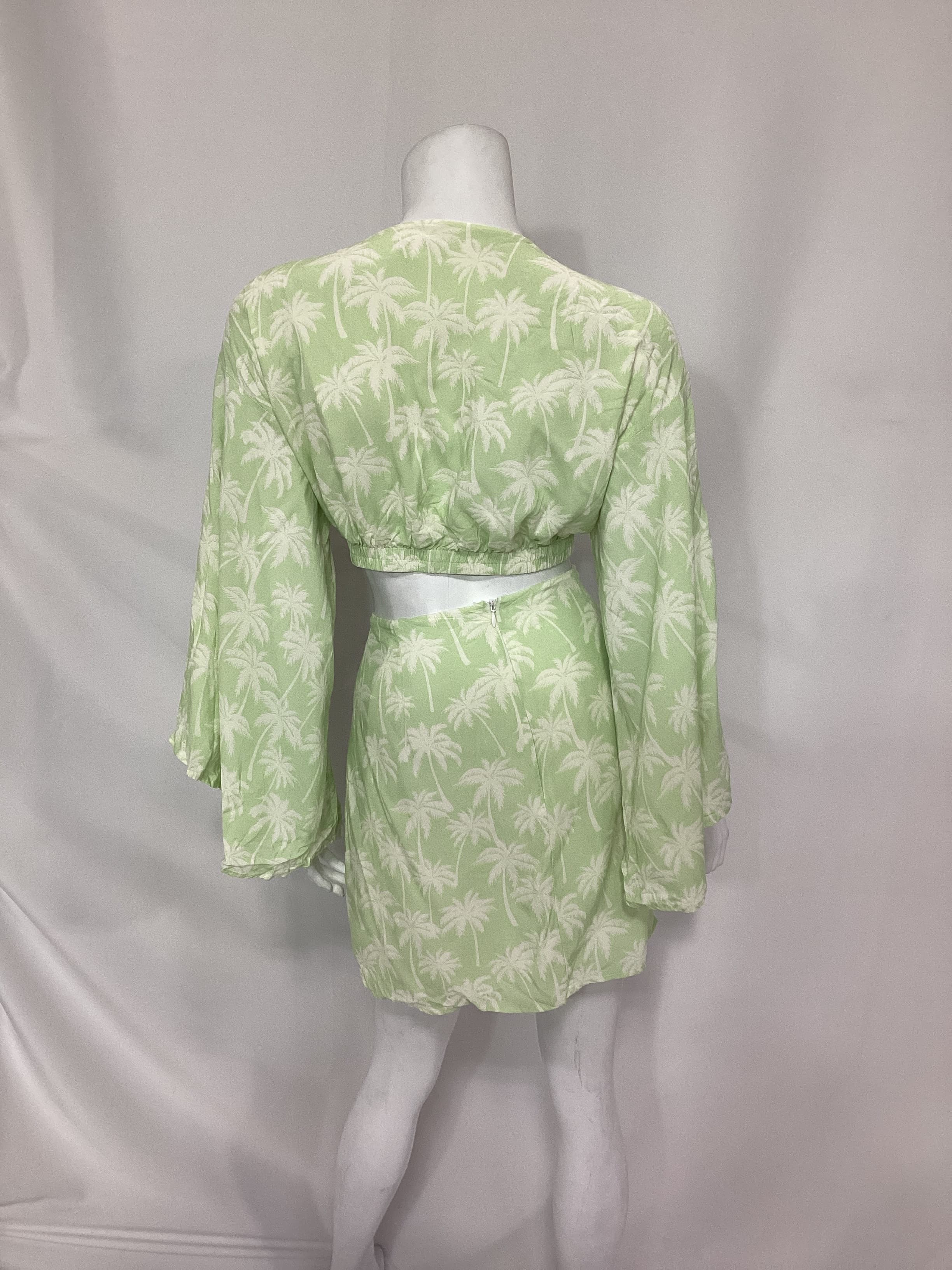 Maysa Kimono Dress In Palm Tree Print - Image 2
