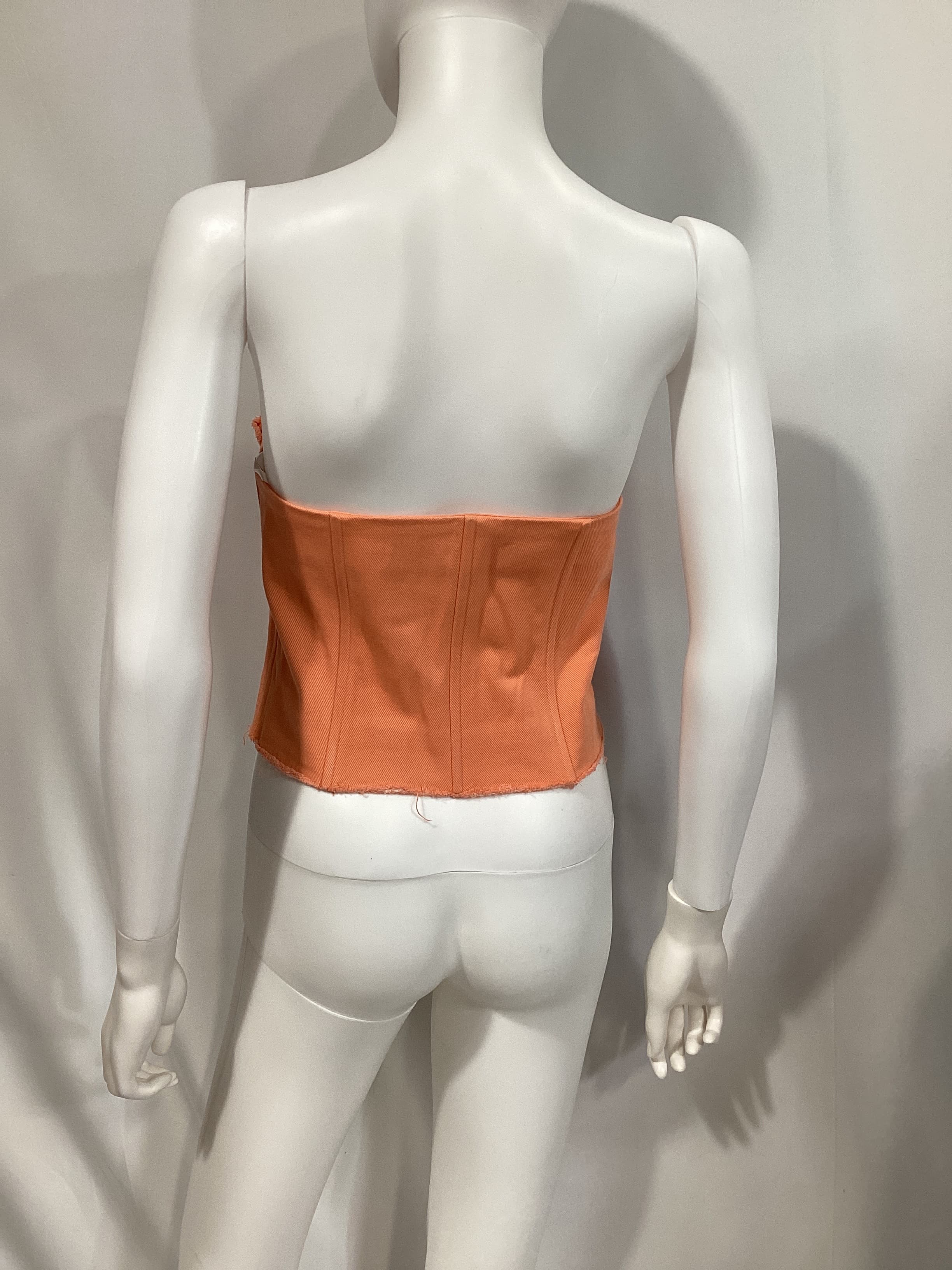 Lovers And Friends X Anja Dujakovi_ Bruna Bustier Top In Soft Orange - Image 3