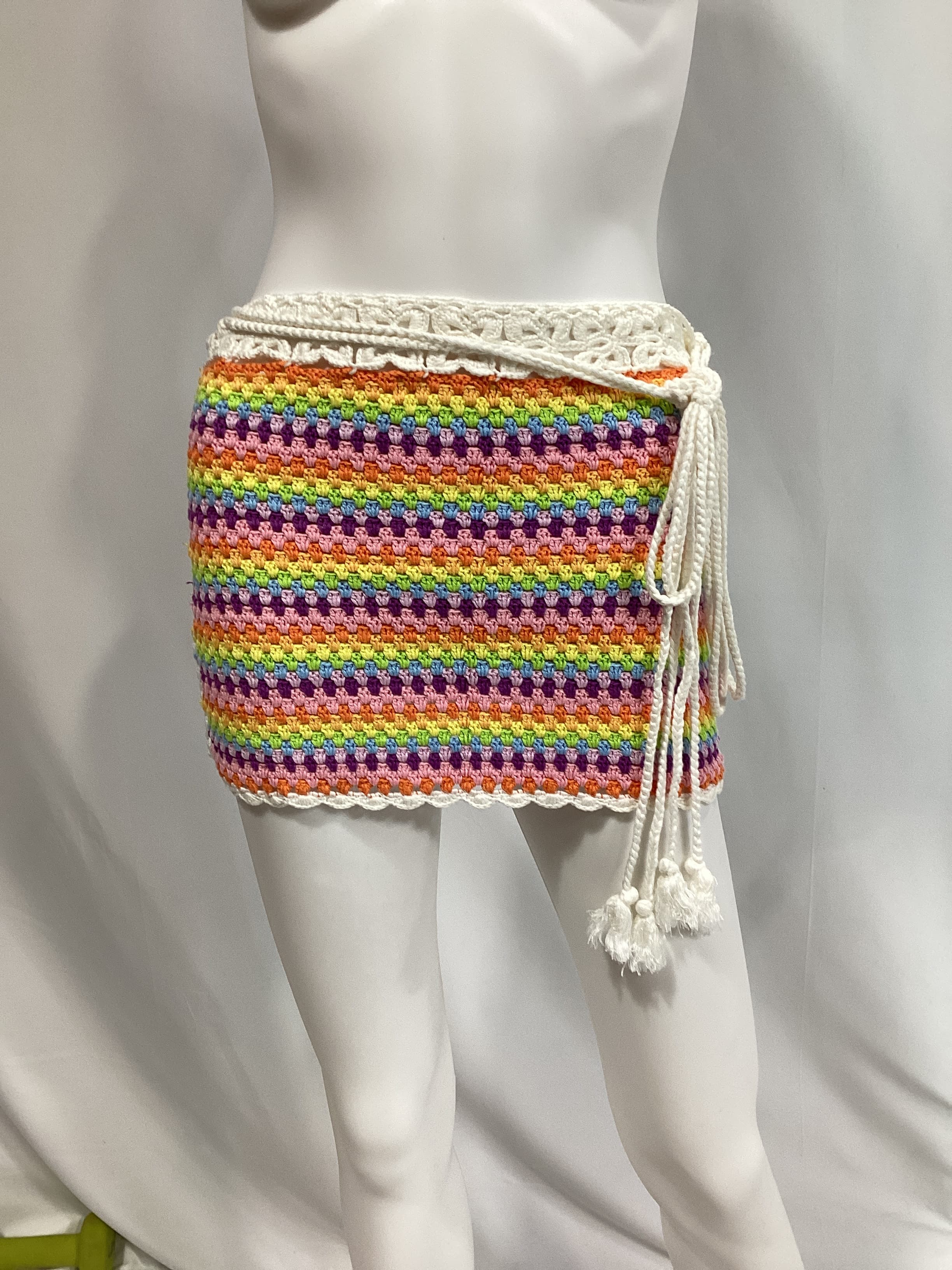 Over The Rainbow Skirt In Pastel Rainbow - Image 3