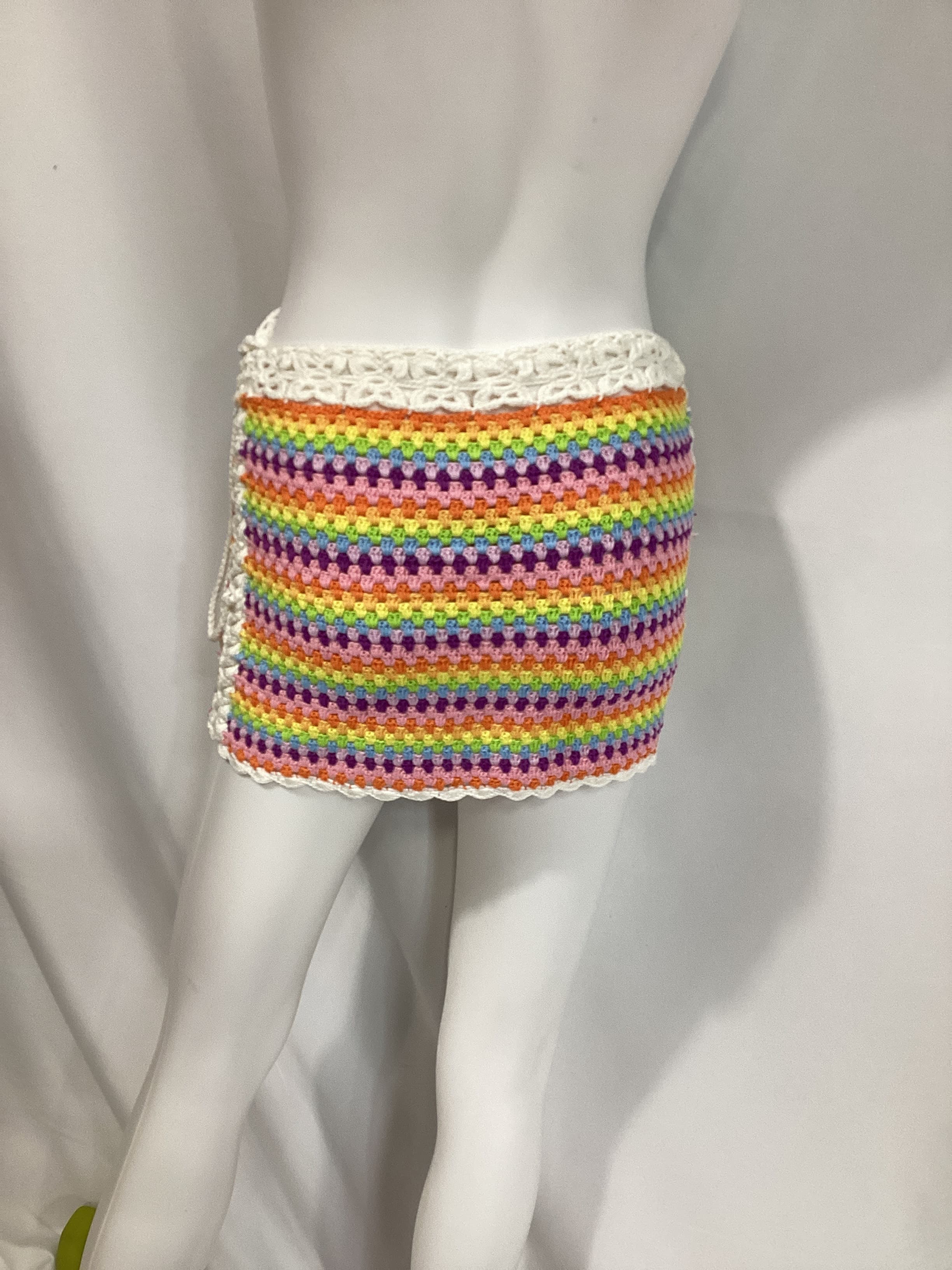 Over The Rainbow Skirt In Pastel Rainbow - Image 4
